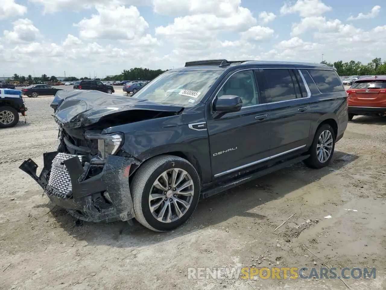 1 Photograph of a damaged car 1GKS1JKL7MR189576 GMC YUKON 2021