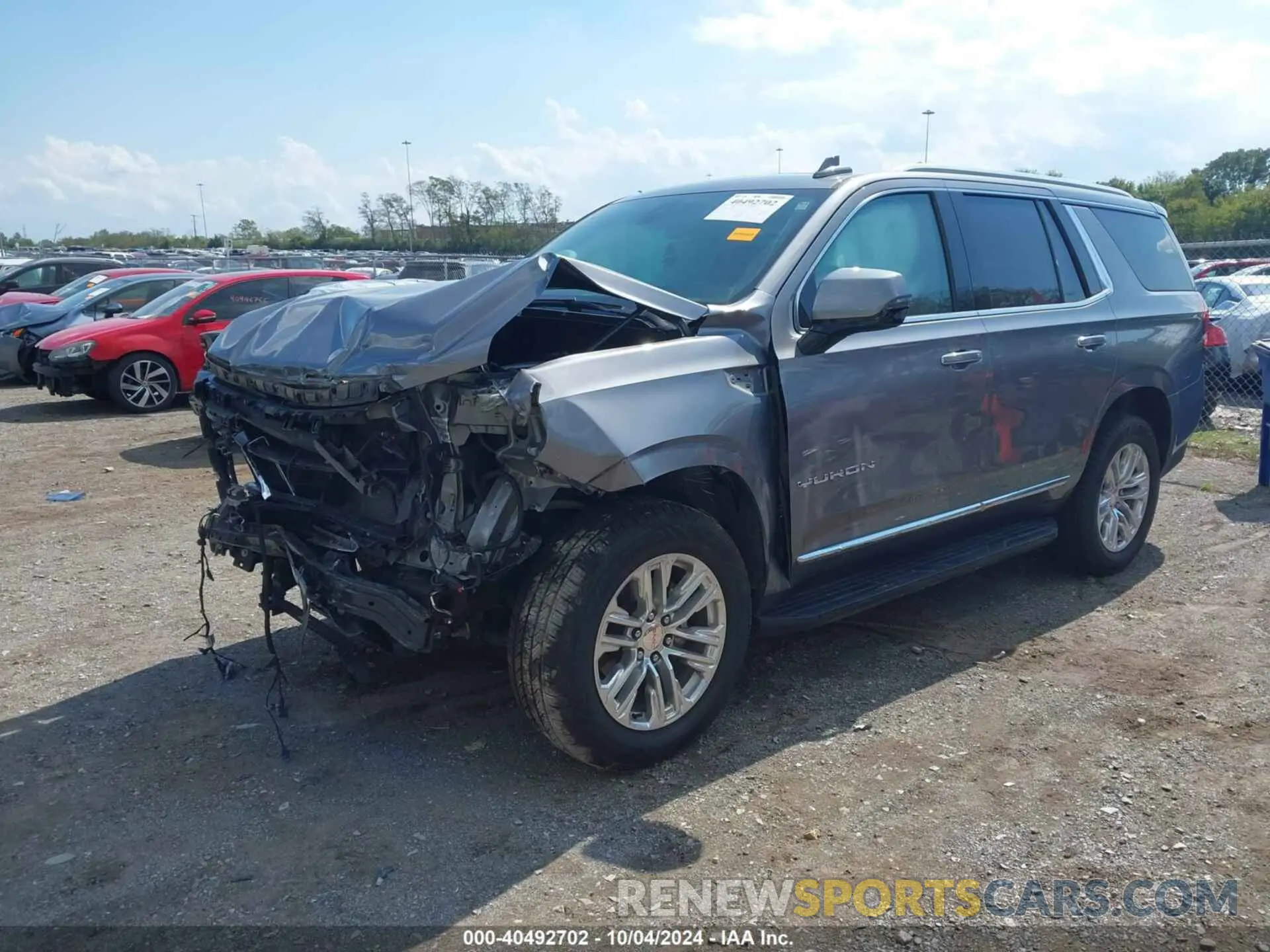 2 Photograph of a damaged car 1GKS2BKD4MR125362 GMC YUKON 2021