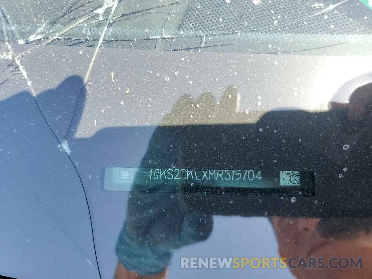 14 Photograph of a damaged car 1GKS2DKLXMR315704 GMC YUKON 2021