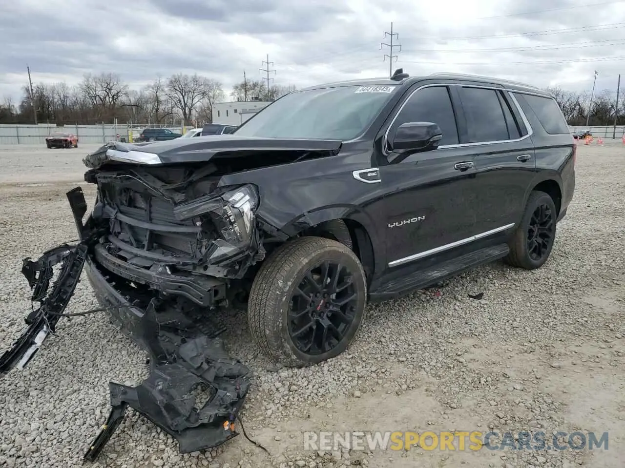 1 Photograph of a damaged car 1GKS2BKD4NR247222 GMC YUKON 2022