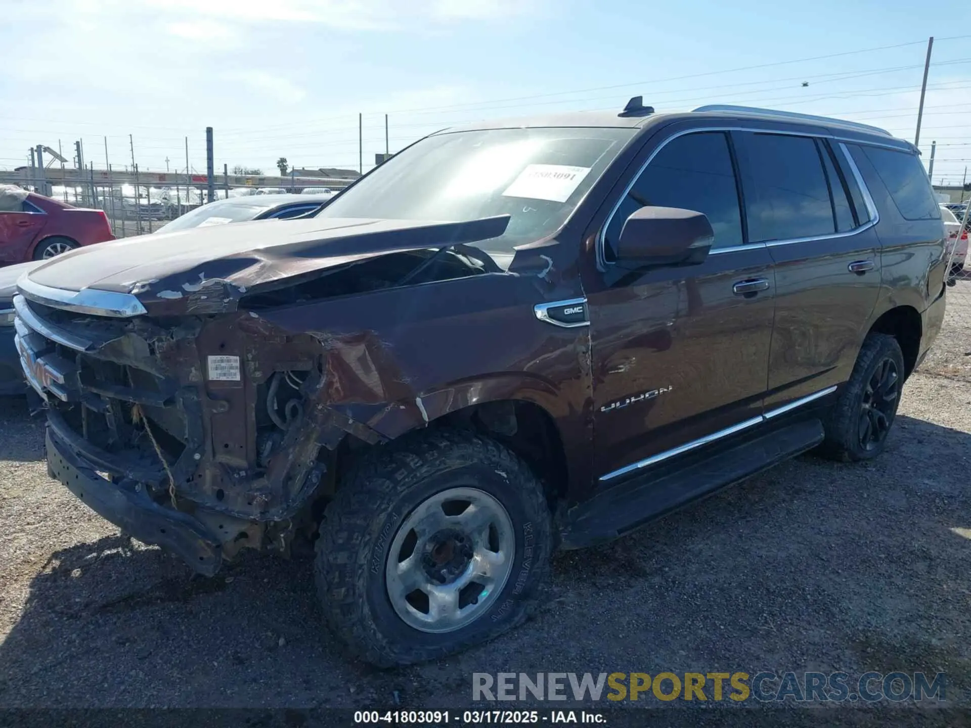 2 Photograph of a damaged car 1GKS1BKD8PR529871 GMC YUKON 2023