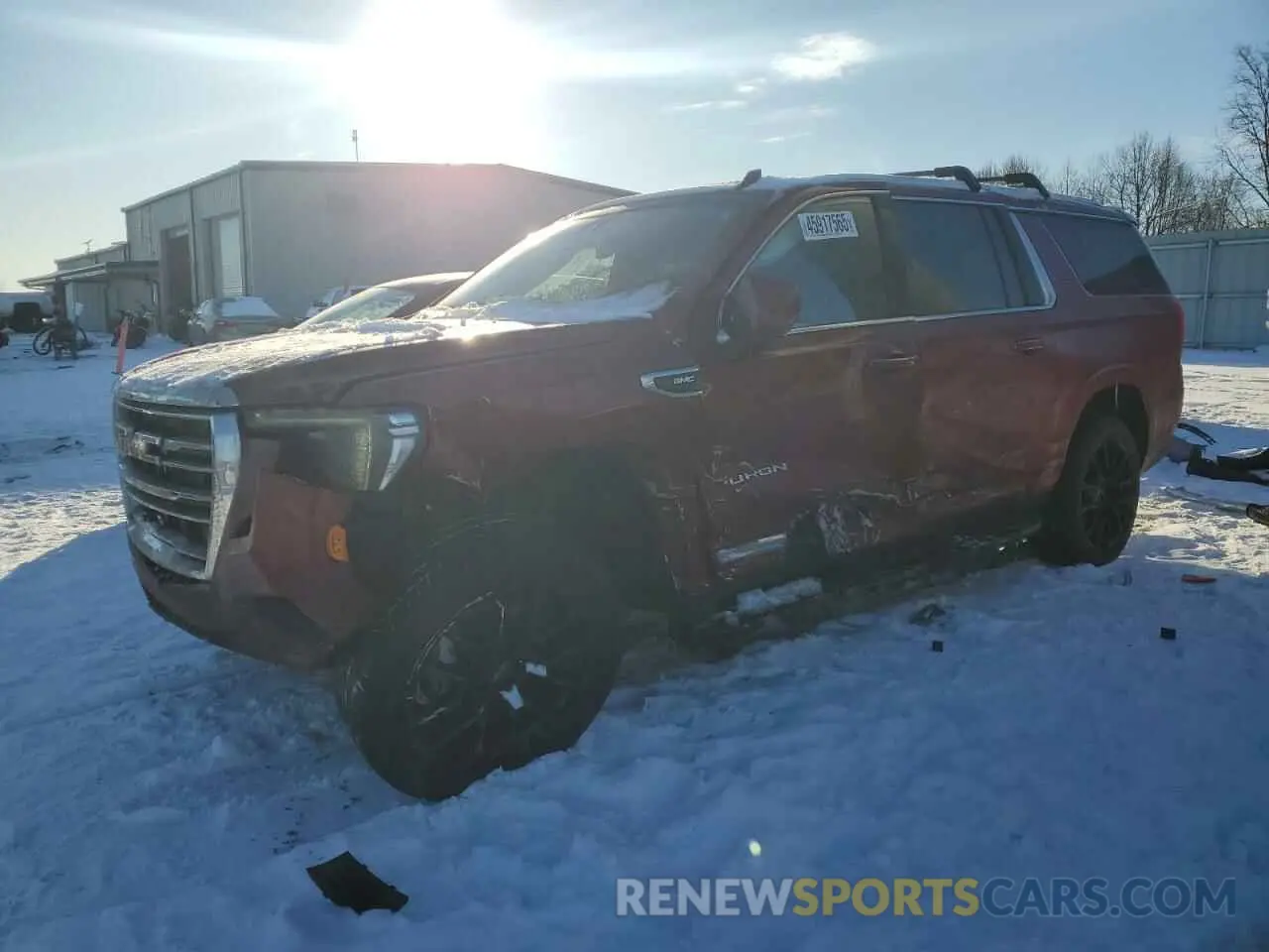 1 Photograph of a damaged car 1GKS2GKD3PR144843 GMC YUKON 2023
