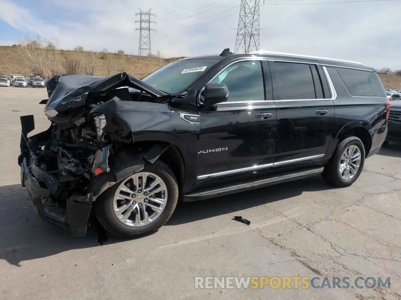 1 Photograph of a damaged car 1GKS2GKD3PR282110 GMC YUKON 2023
