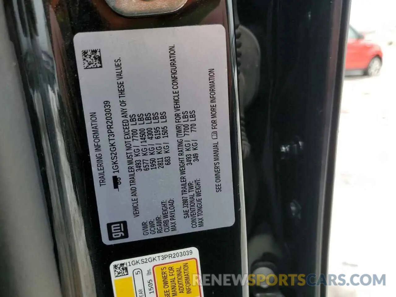 13 Photograph of a damaged car 1GKS2GKT3PR203039 GMC YUKON 2023