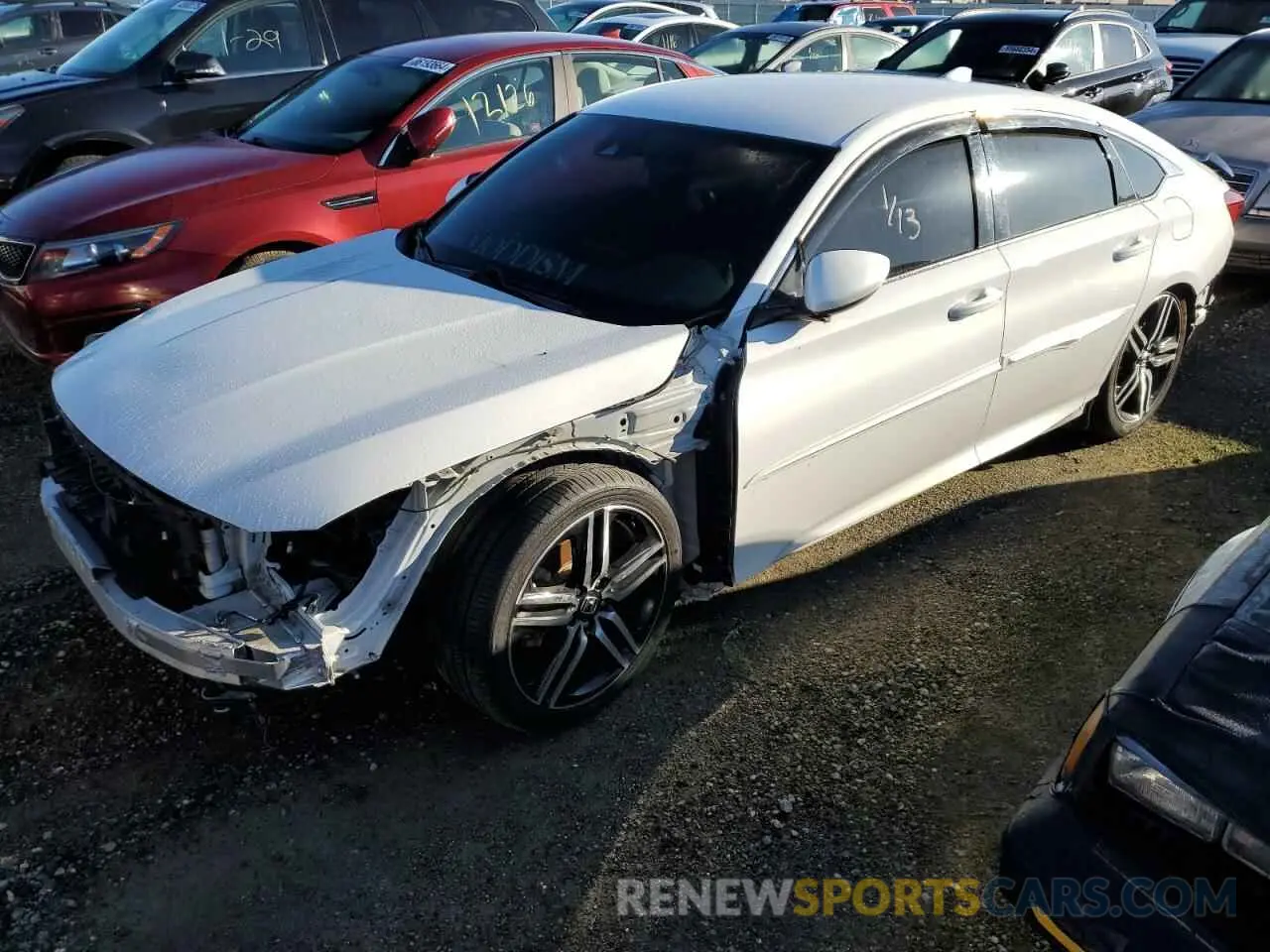 1 Photograph of a damaged car 1HGCV1E35KA166889 HONDA ACCORD 2019