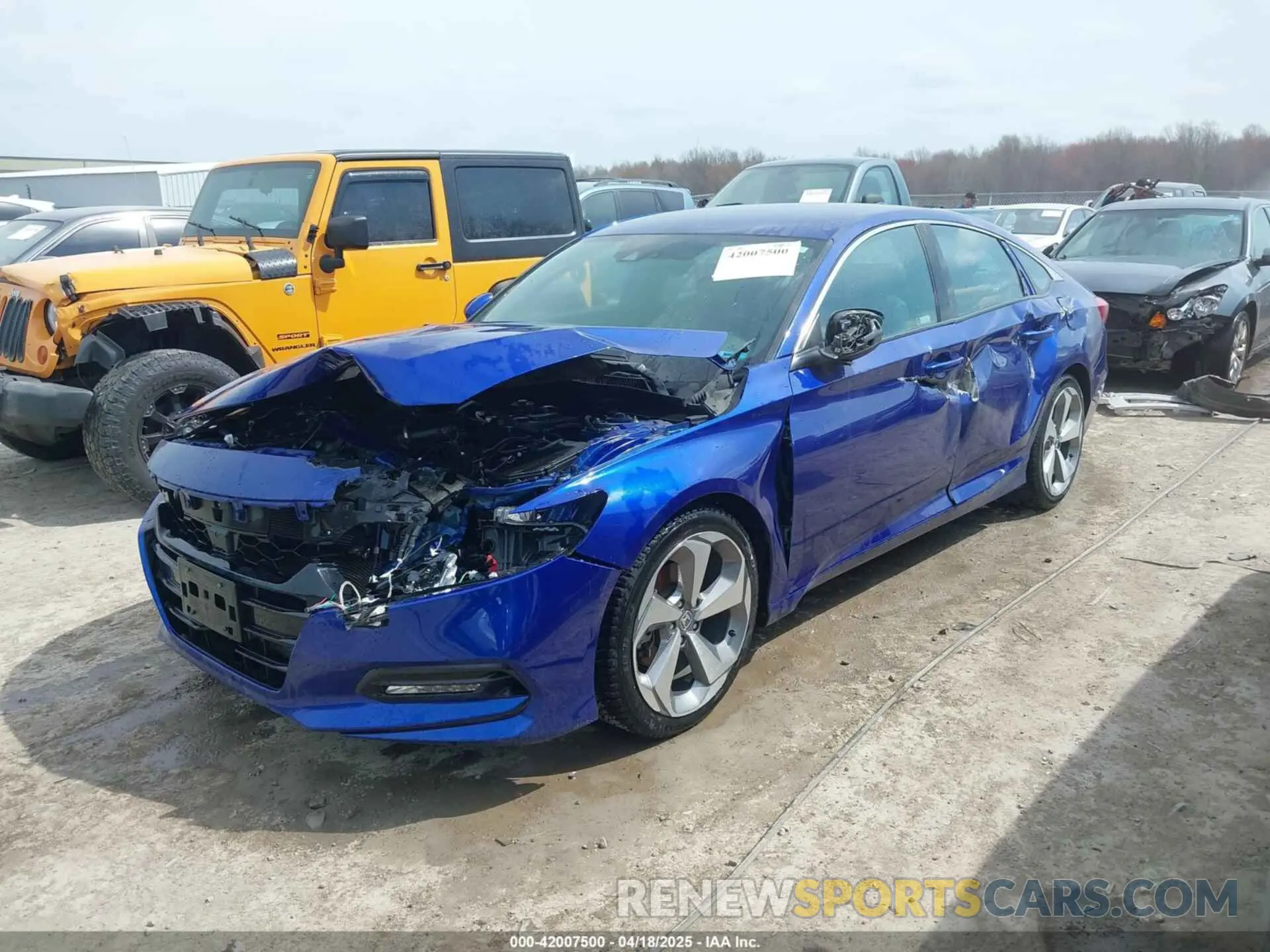 2 Photograph of a damaged car 1HGCV1E3XKA035621 HONDA ACCORD 2019