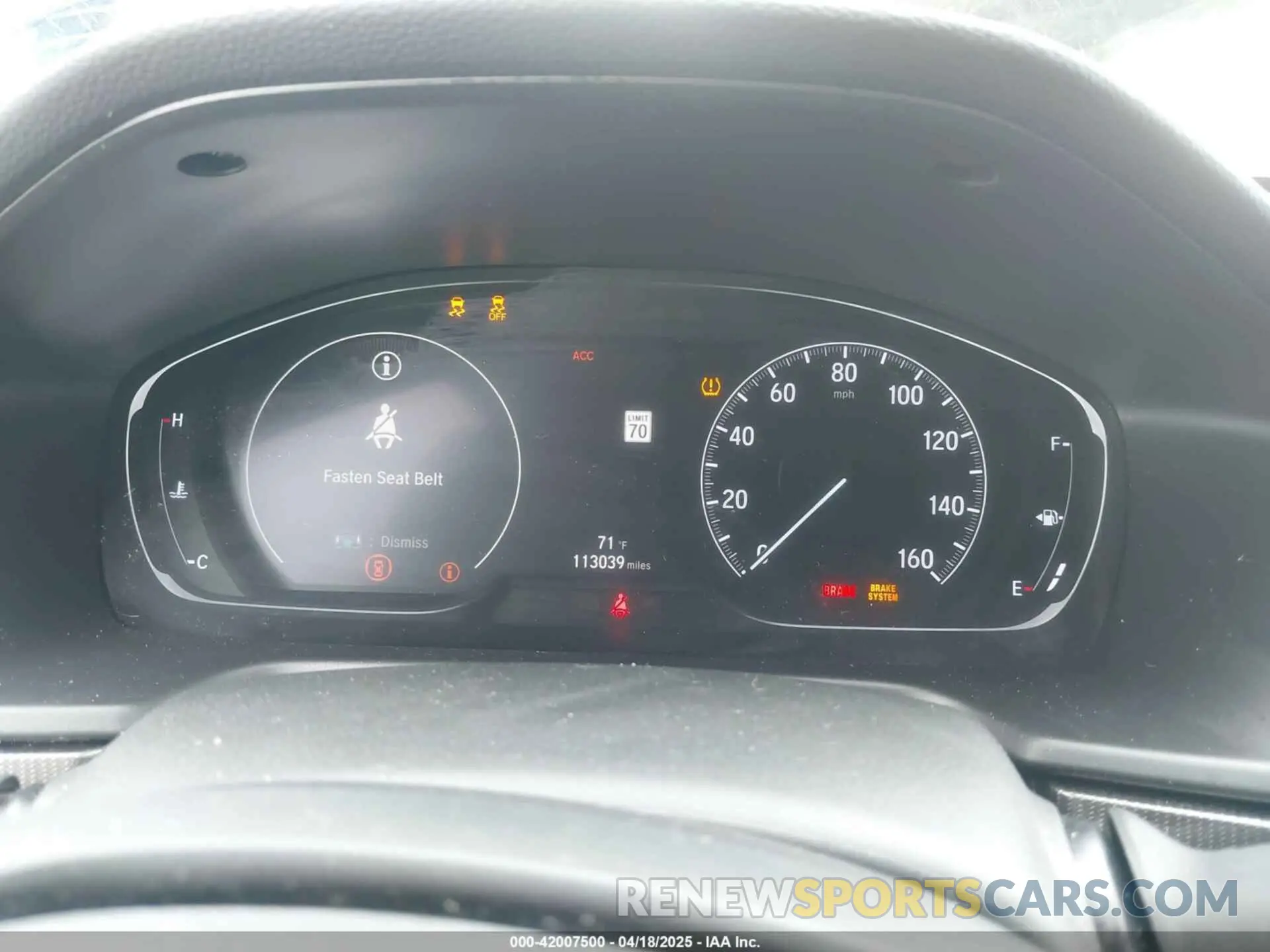 7 Photograph of a damaged car 1HGCV1E3XKA035621 HONDA ACCORD 2019