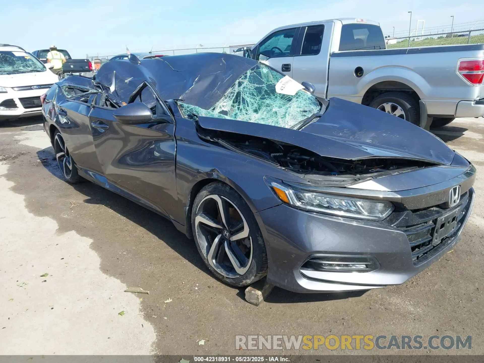 1 Photograph of a damaged car 1HGCV1E3XKA166905 HONDA ACCORD 2019