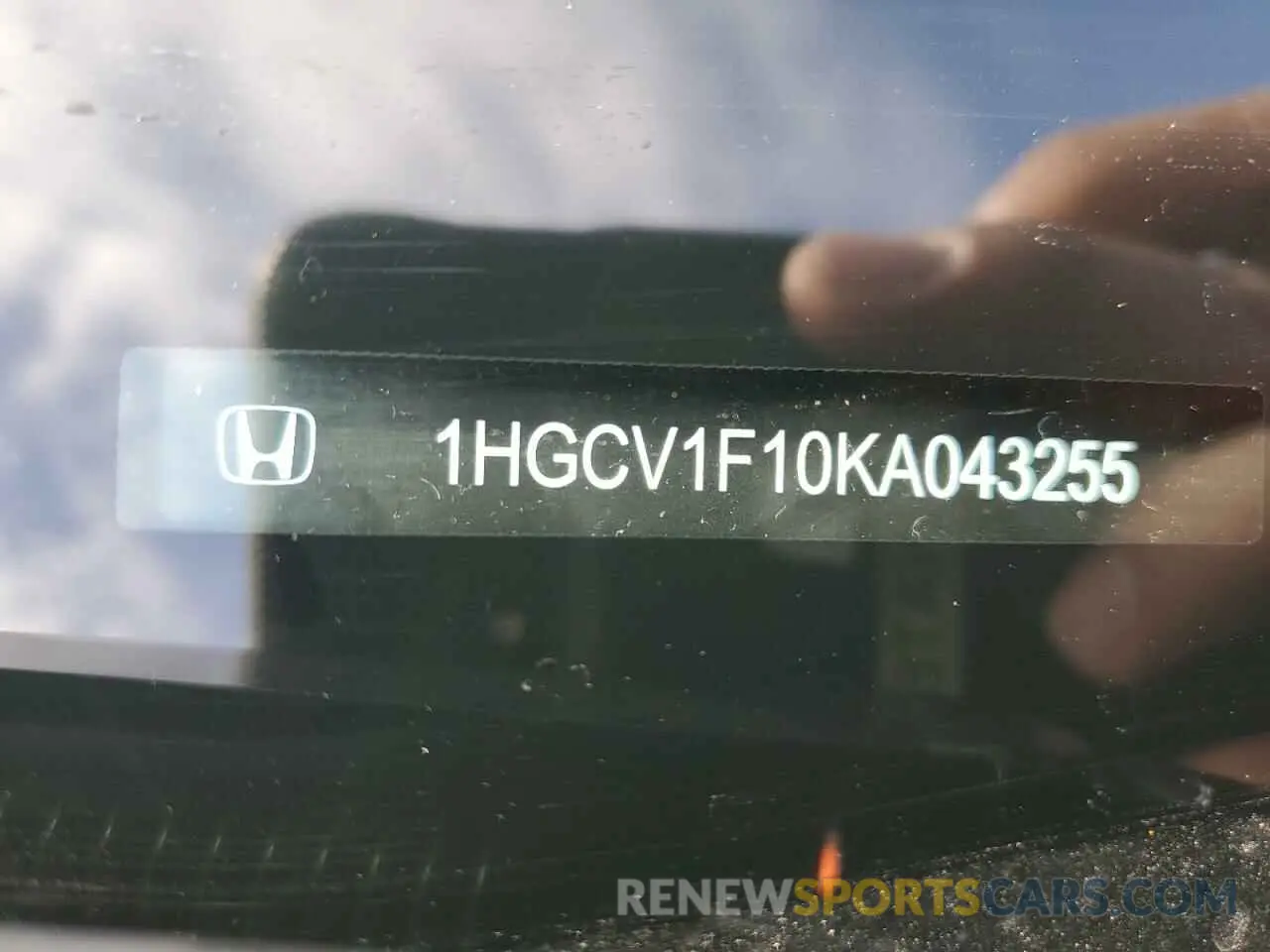 12 Photograph of a damaged car 1HGCV1F10KA043255 HONDA ACCORD 2019