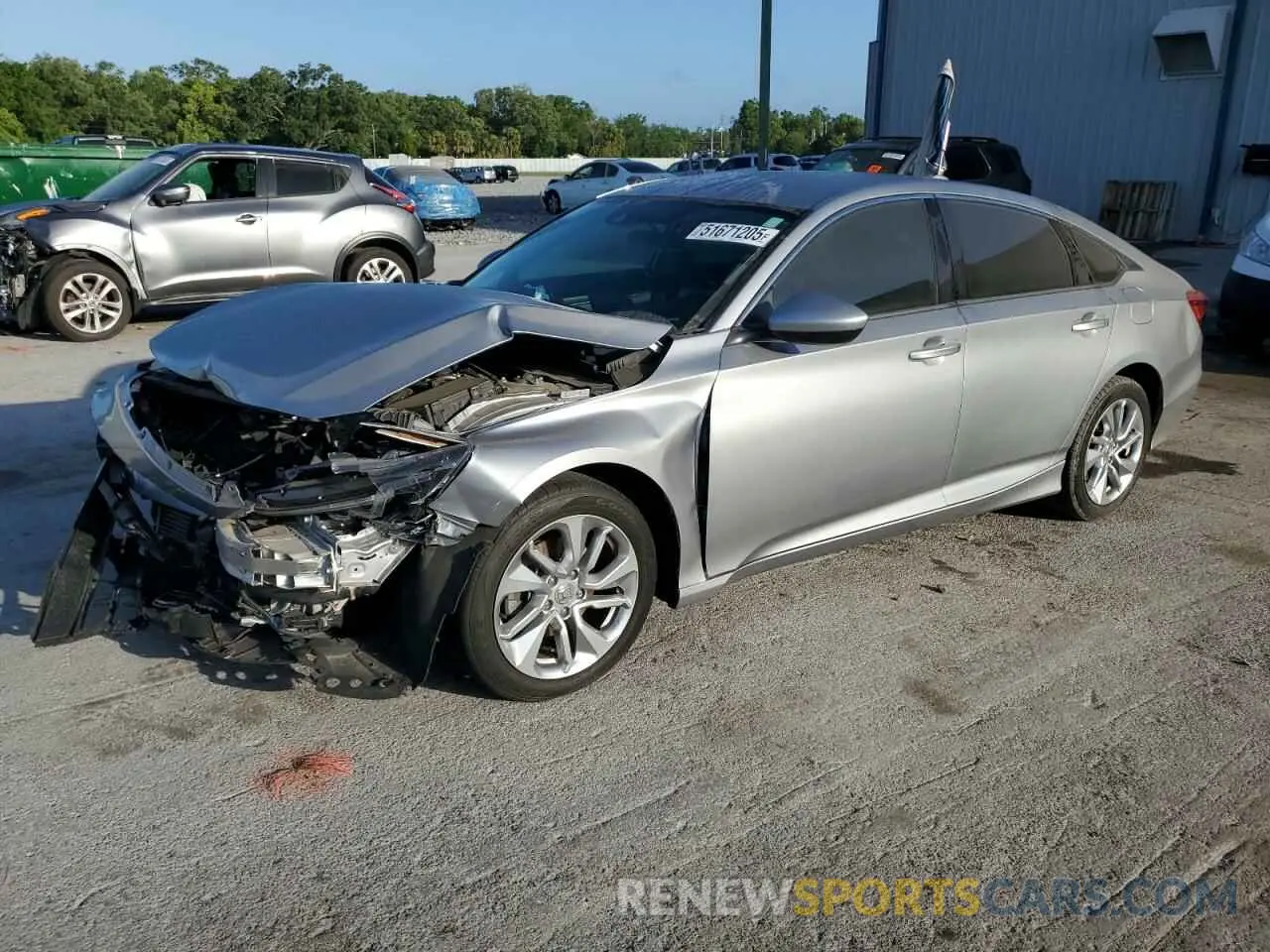 1 Photograph of a damaged car 1HGCV1F10KA129326 HONDA ACCORD 2019