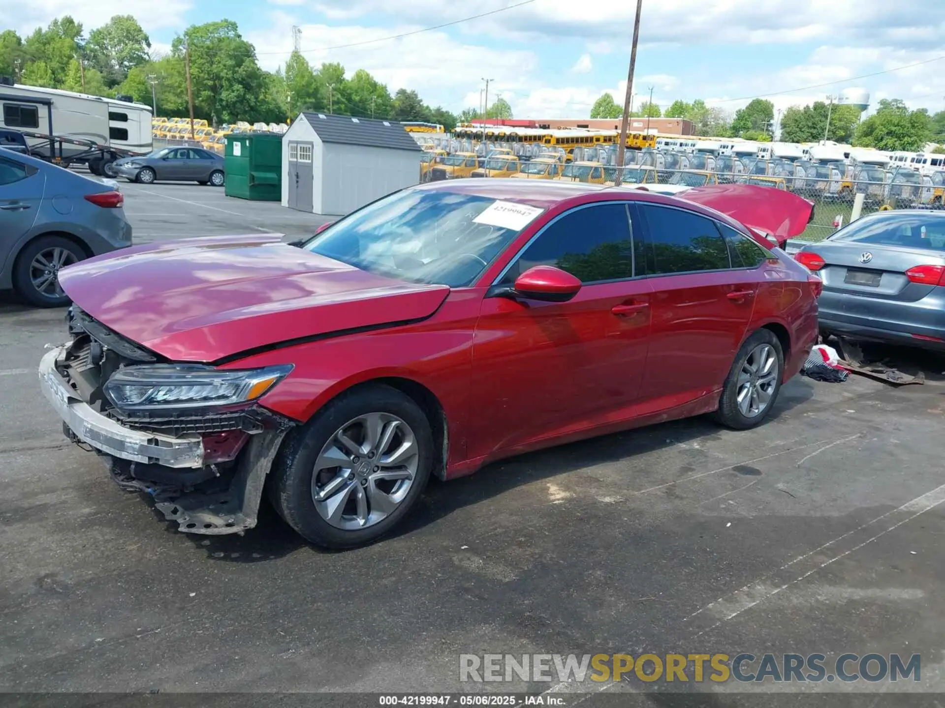 2 Photograph of a damaged car 1HGCV1F10KA141010 HONDA ACCORD 2019