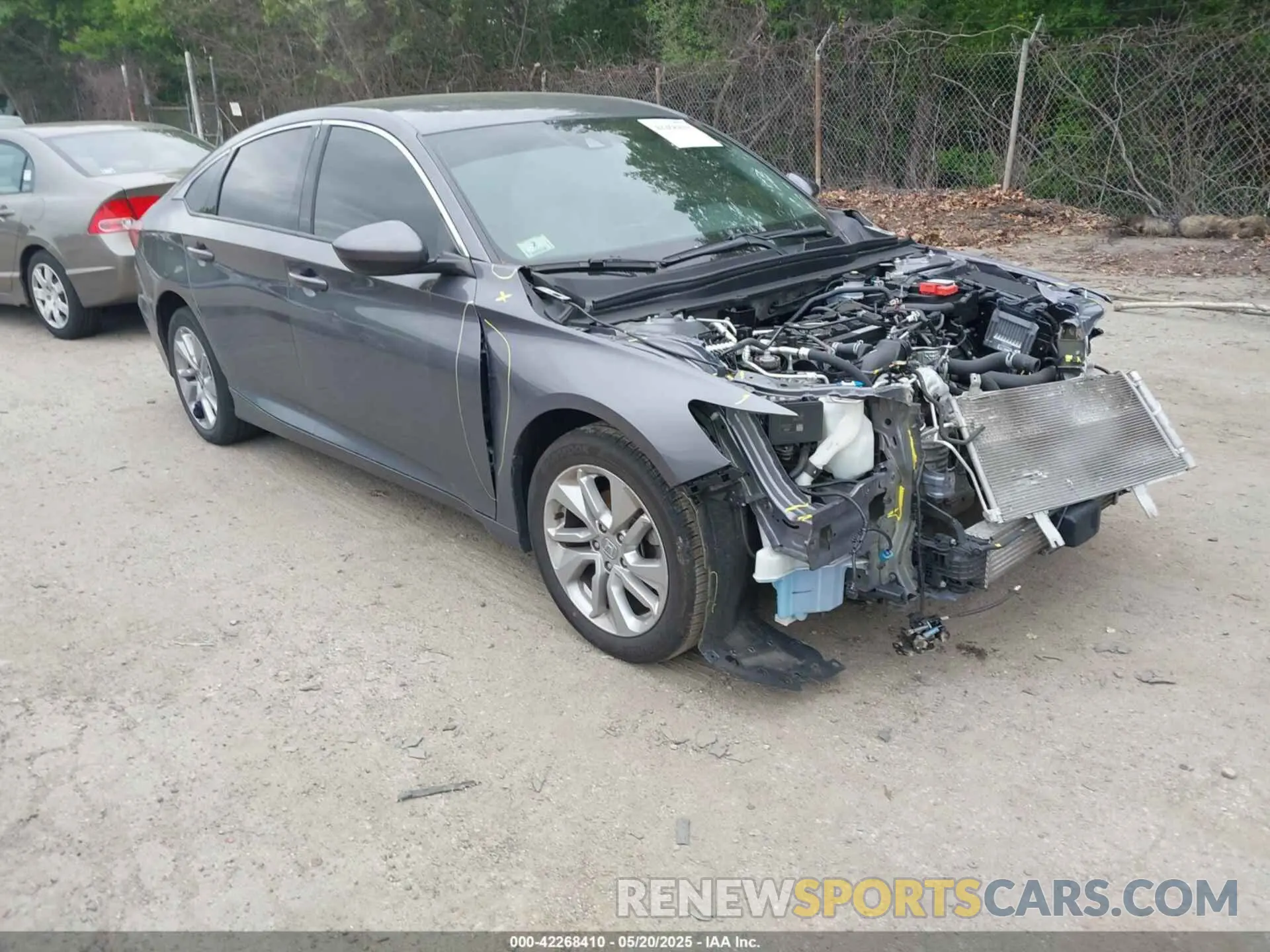 1 Photograph of a damaged car 1HGCV1F10KA166134 HONDA ACCORD 2019