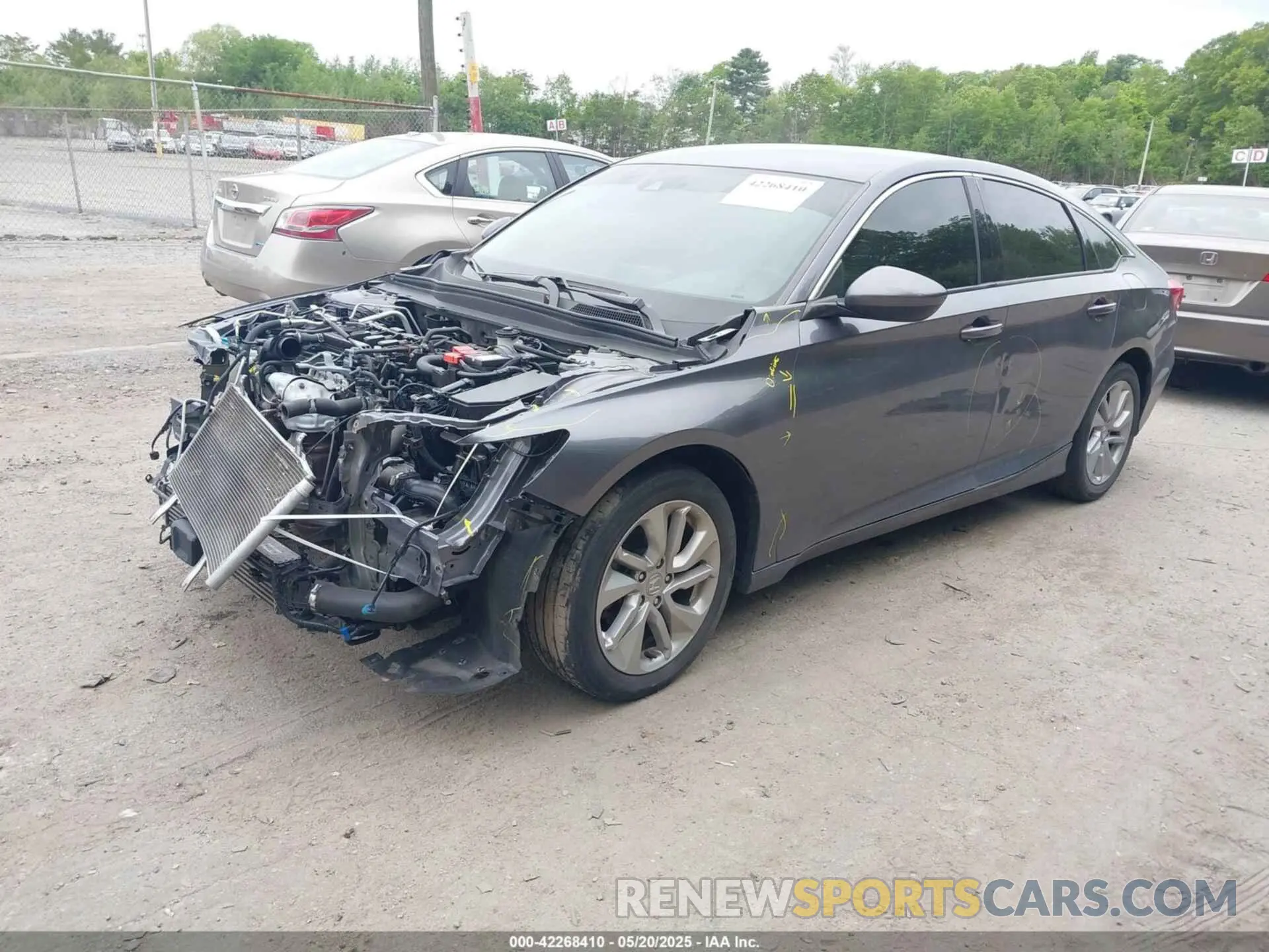2 Photograph of a damaged car 1HGCV1F10KA166134 HONDA ACCORD 2019