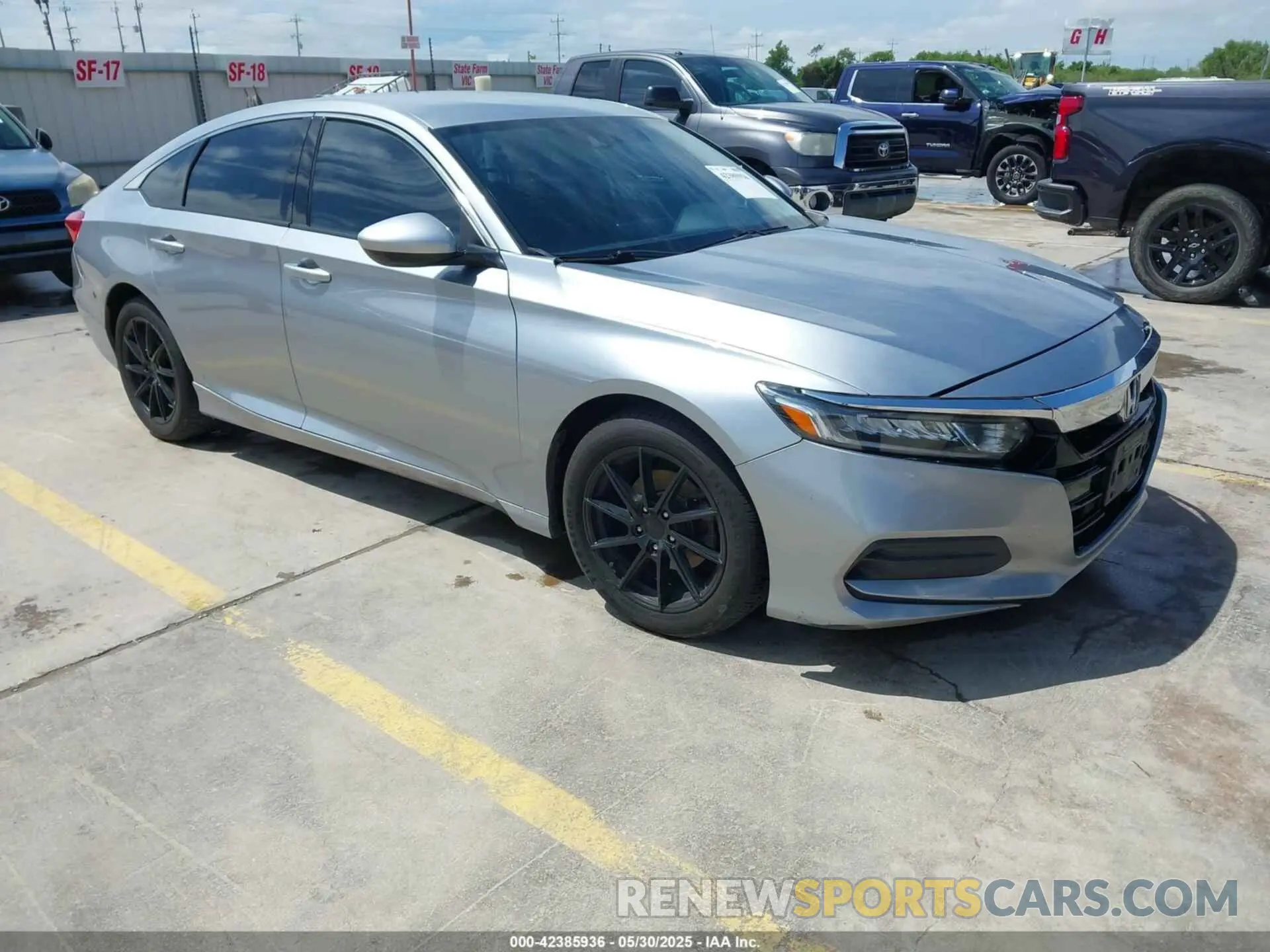 1 Photograph of a damaged car 1HGCV1F11KA018302 HONDA ACCORD 2019