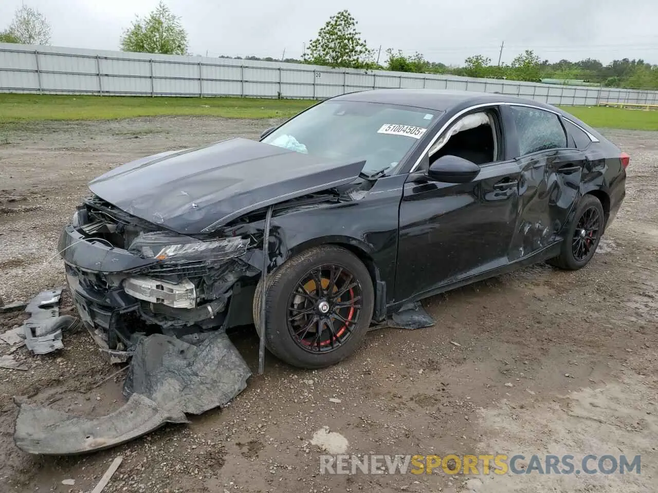1 Photograph of a damaged car 1HGCV1F11KA072473 HONDA ACCORD 2019