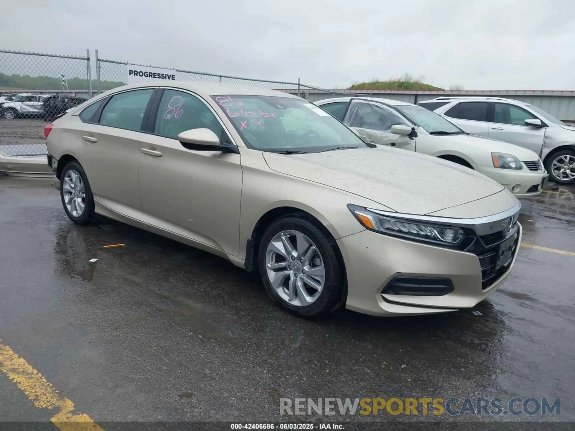 1 Photograph of a damaged car 1HGCV1F11KA084705 HONDA ACCORD 2019