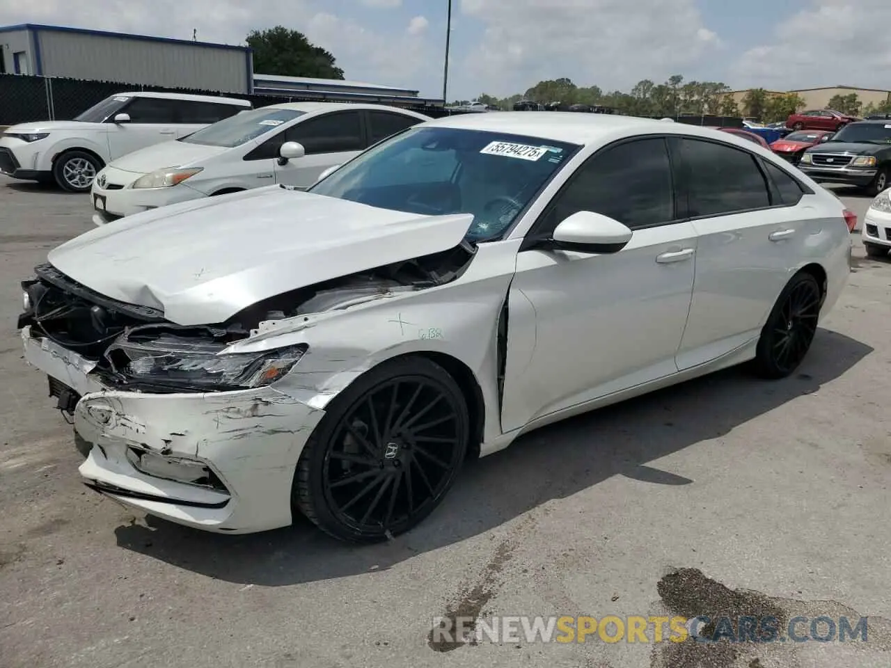 1 Photograph of a damaged car 1HGCV1F12KA102855 HONDA ACCORD 2019