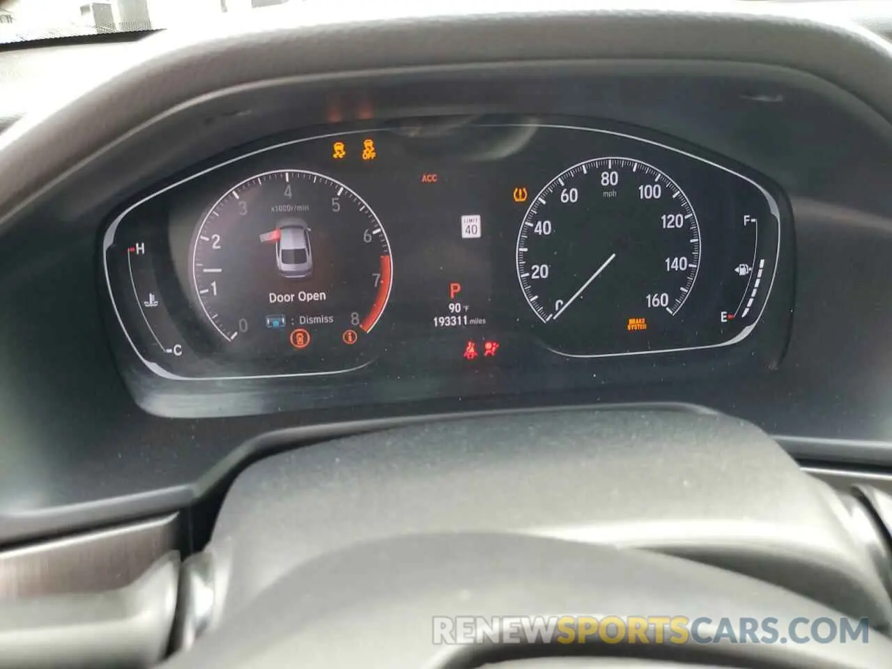 9 Photograph of a damaged car 1HGCV1F12KA102855 HONDA ACCORD 2019