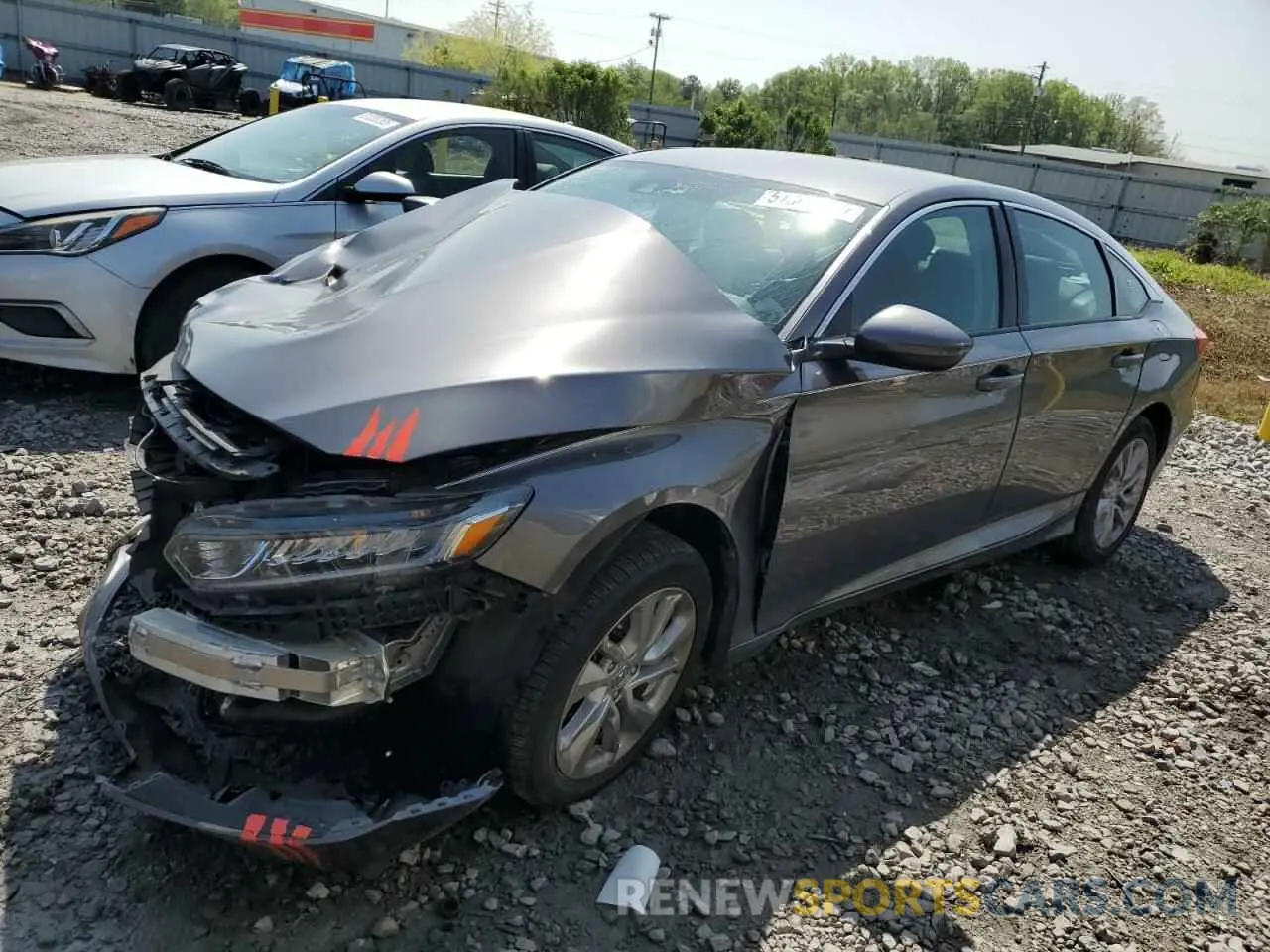 1 Photograph of a damaged car 1HGCV1F13KA107143 HONDA ACCORD 2019