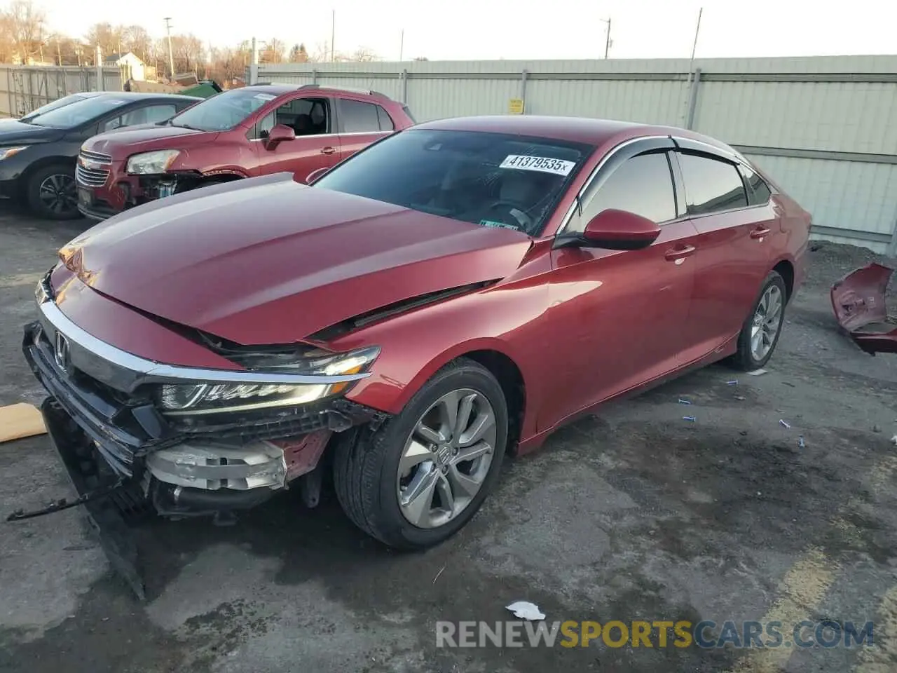 1 Photograph of a damaged car 1HGCV1F13KA141065 HONDA ACCORD 2019