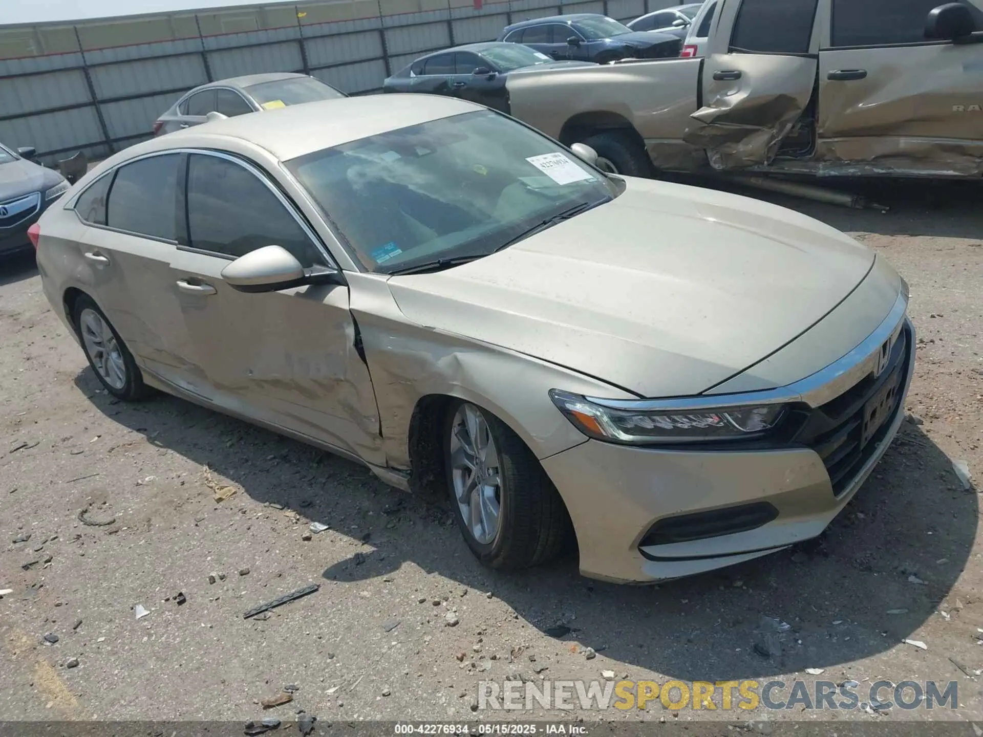 1 Photograph of a damaged car 1HGCV1F14KA082639 HONDA ACCORD 2019