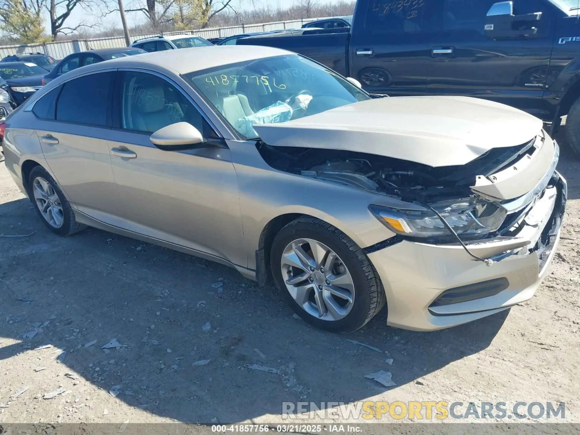1 Photograph of a damaged car 1HGCV1F14KA133234 HONDA ACCORD 2019