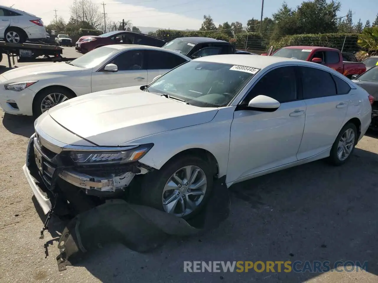 1 Photograph of a damaged car 1HGCV1F14KA155735 HONDA ACCORD 2019