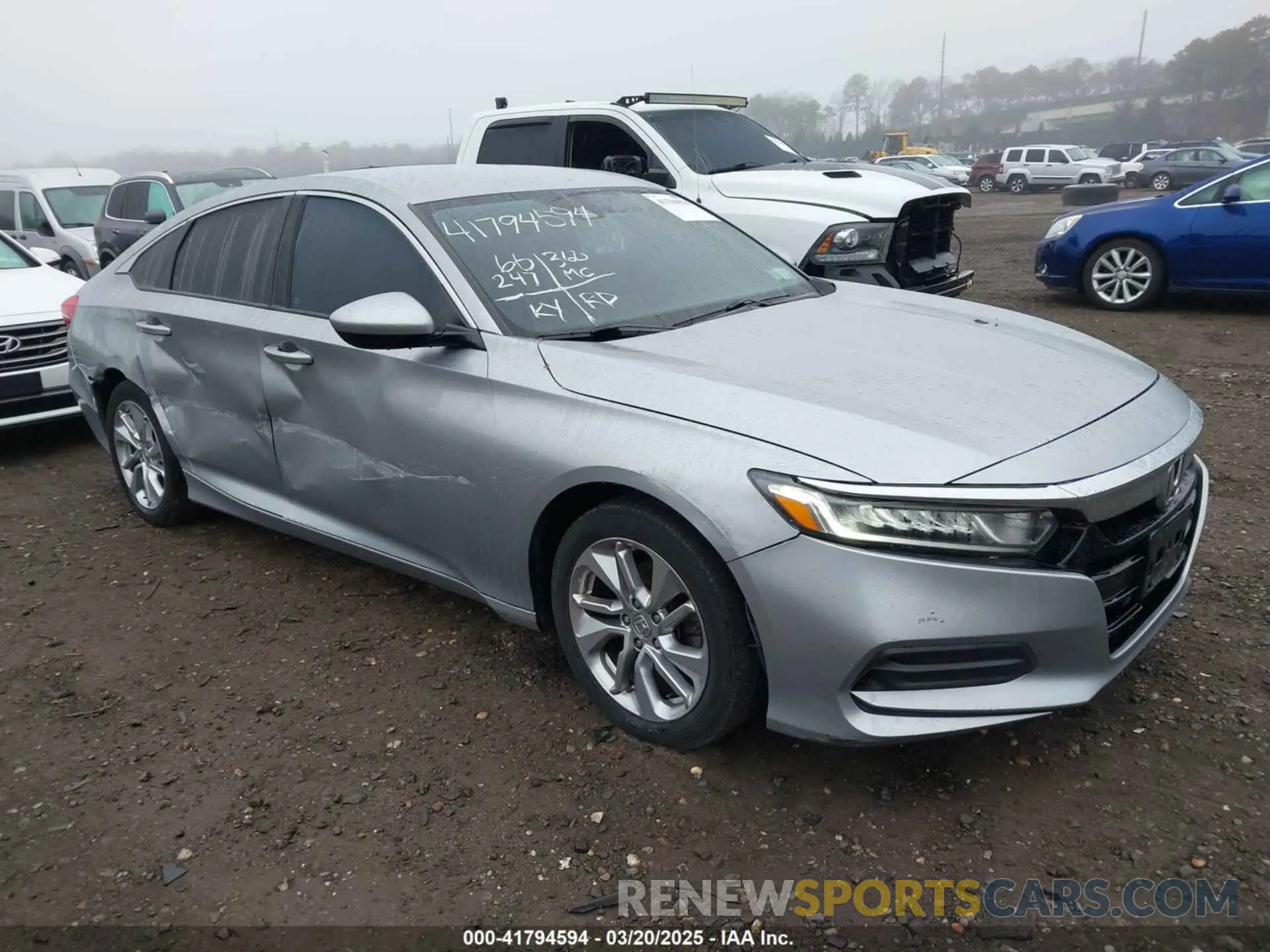1 Photograph of a damaged car 1HGCV1F15KA087185 HONDA ACCORD 2019