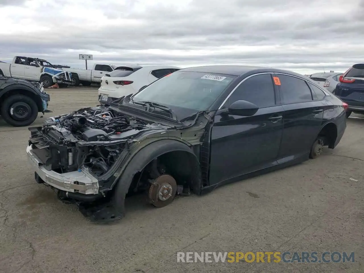 1 Photograph of a damaged car 1HGCV1F15KA122078 HONDA ACCORD 2019