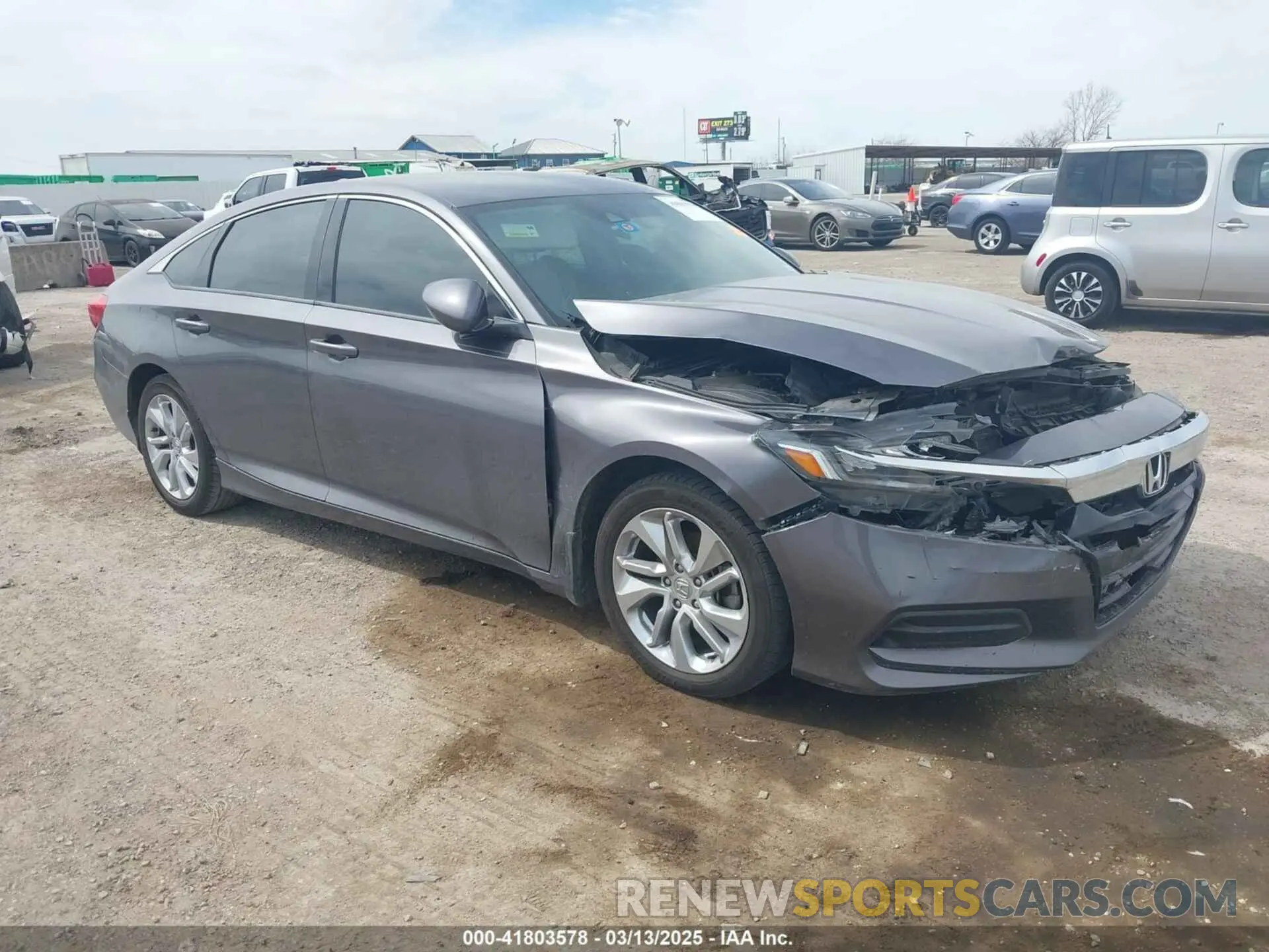 1 Photograph of a damaged car 1HGCV1F16KA074803 HONDA ACCORD 2019