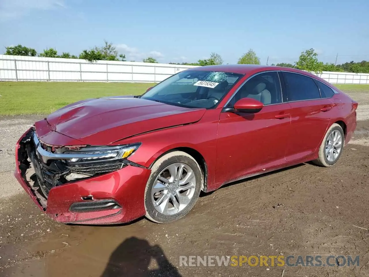 1 Photograph of a damaged car 1HGCV1F16KA096445 HONDA ACCORD 2019
