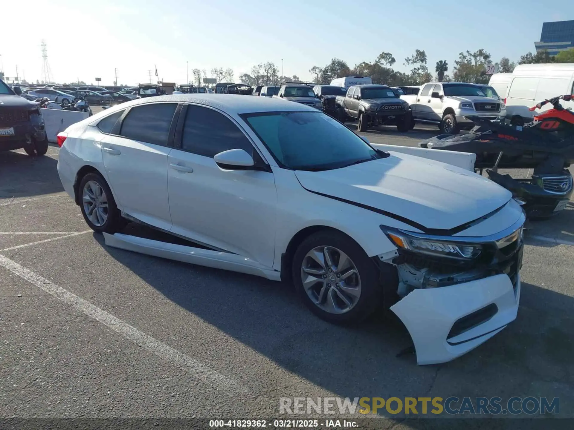 1 Photograph of a damaged car 1HGCV1F16KA155915 HONDA ACCORD 2019