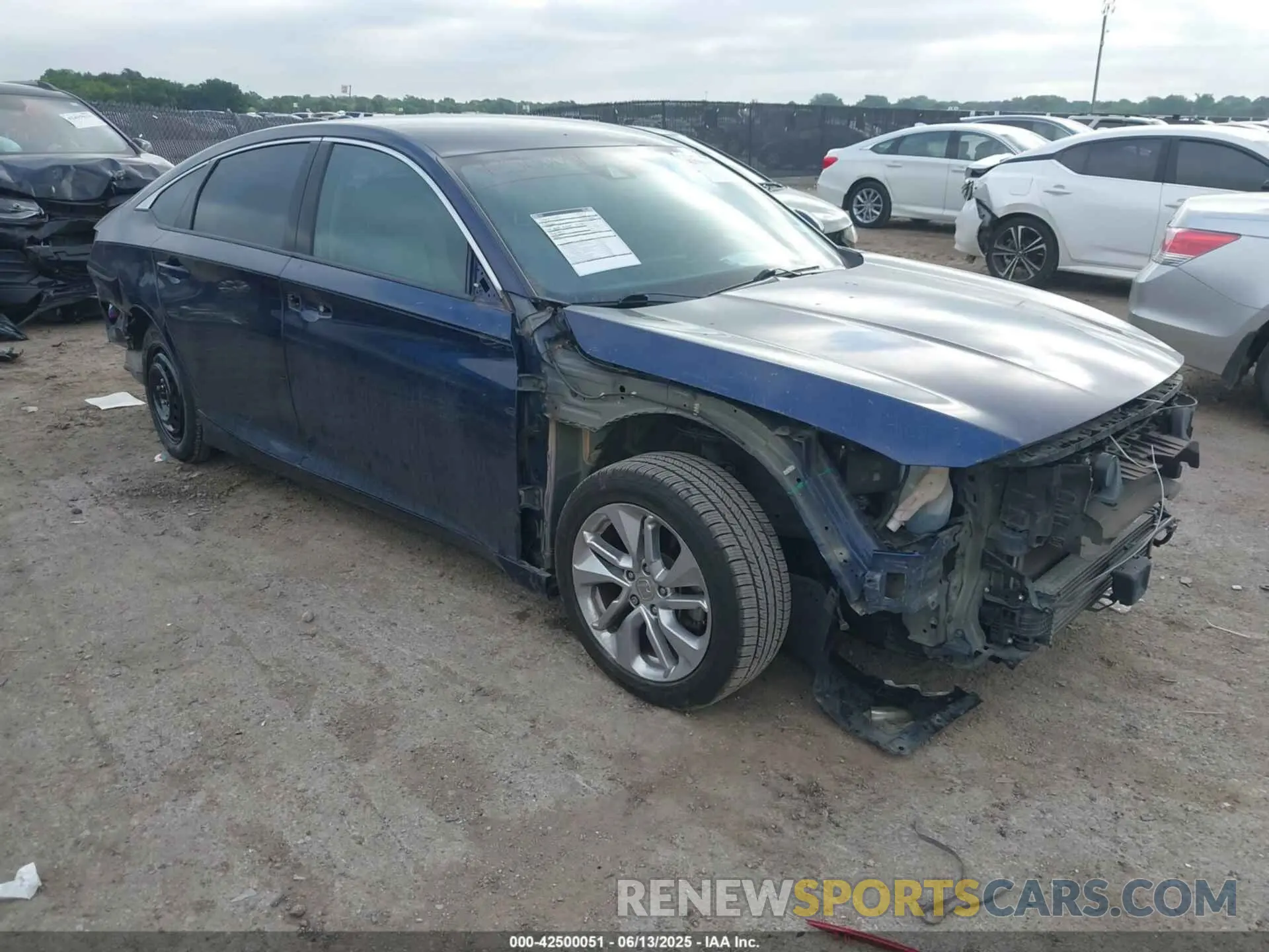 1 Photograph of a damaged car 1HGCV1F16KA159205 HONDA ACCORD 2019