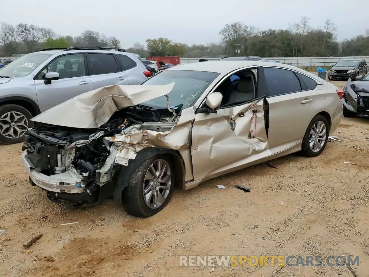 1 Photograph of a damaged car 1HGCV1F18KA139442 HONDA ACCORD 2019