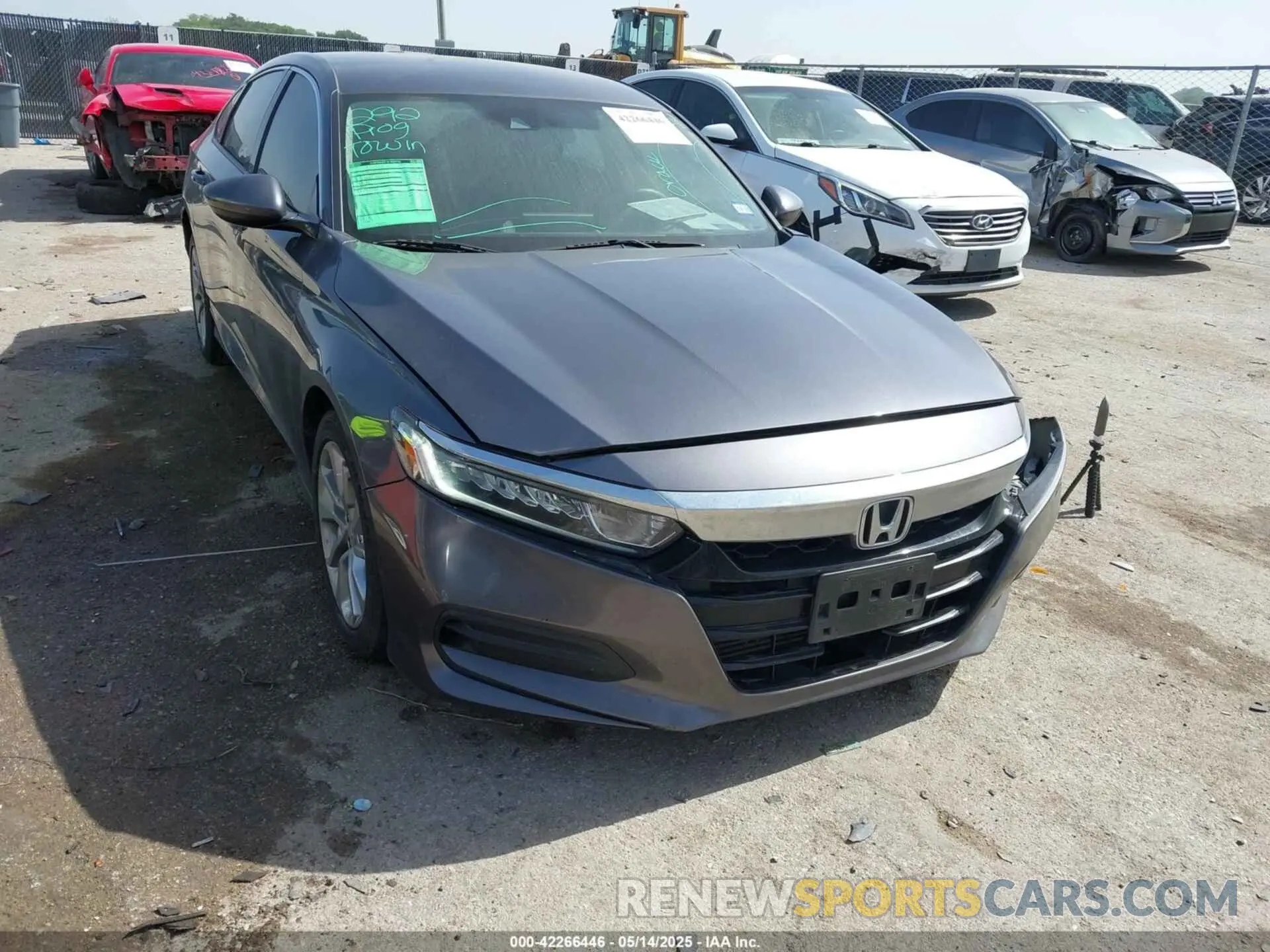1 Photograph of a damaged car 1HGCV1F1XKA096688 HONDA ACCORD 2019