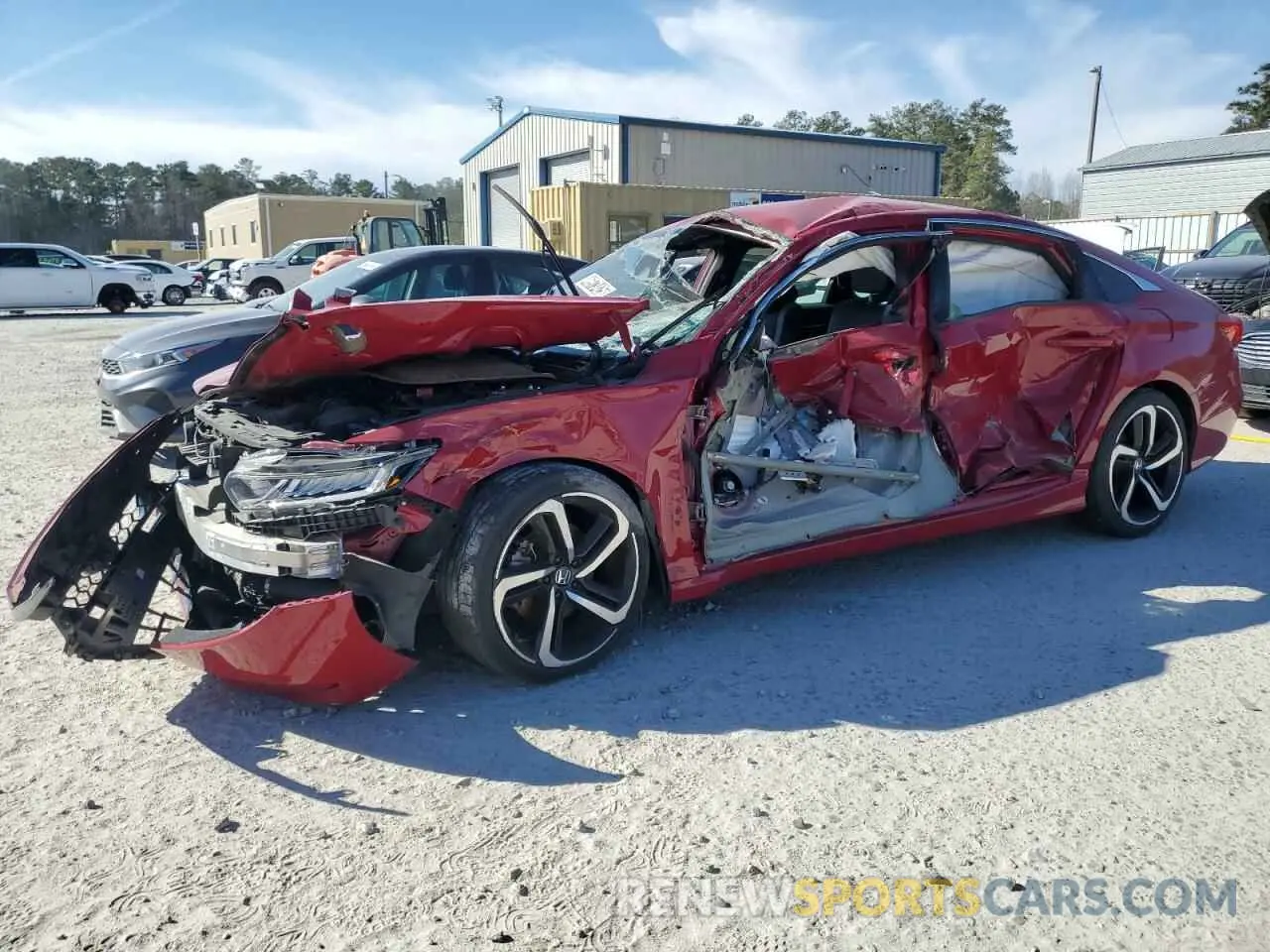 1 Photograph of a damaged car 1HGCV1F30KA020981 HONDA ACCORD 2019