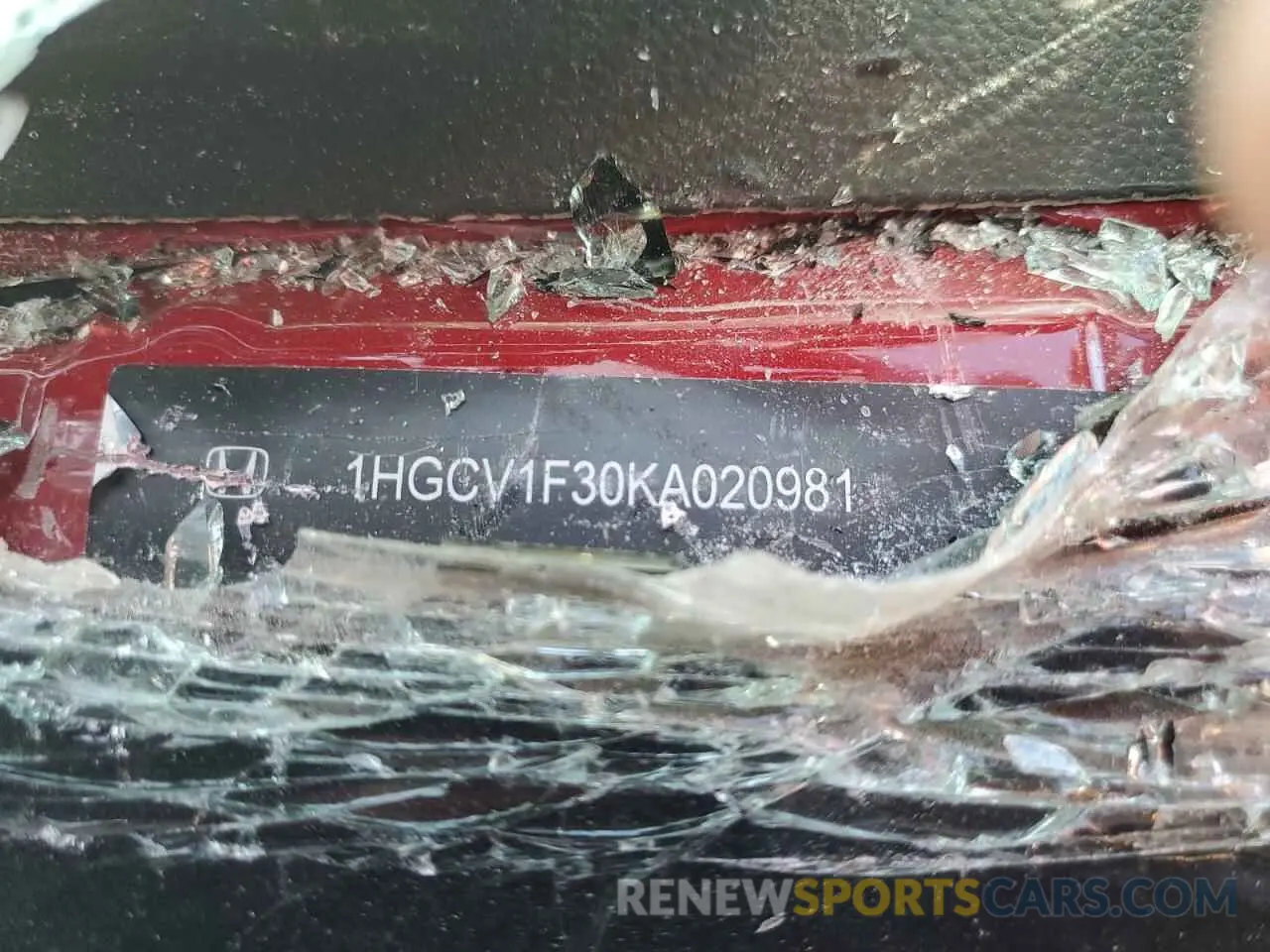 12 Photograph of a damaged car 1HGCV1F30KA020981 HONDA ACCORD 2019