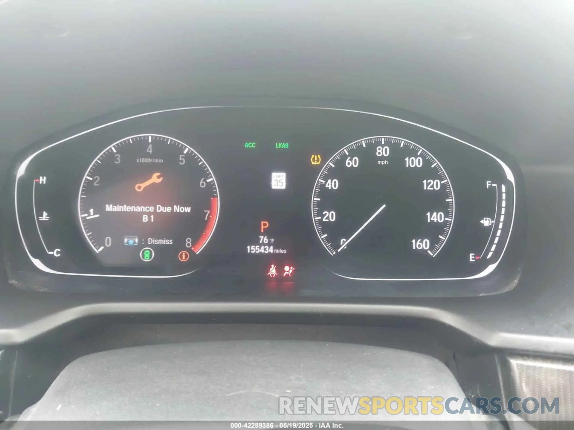 7 Photograph of a damaged car 1HGCV1F30KA112222 HONDA ACCORD 2019