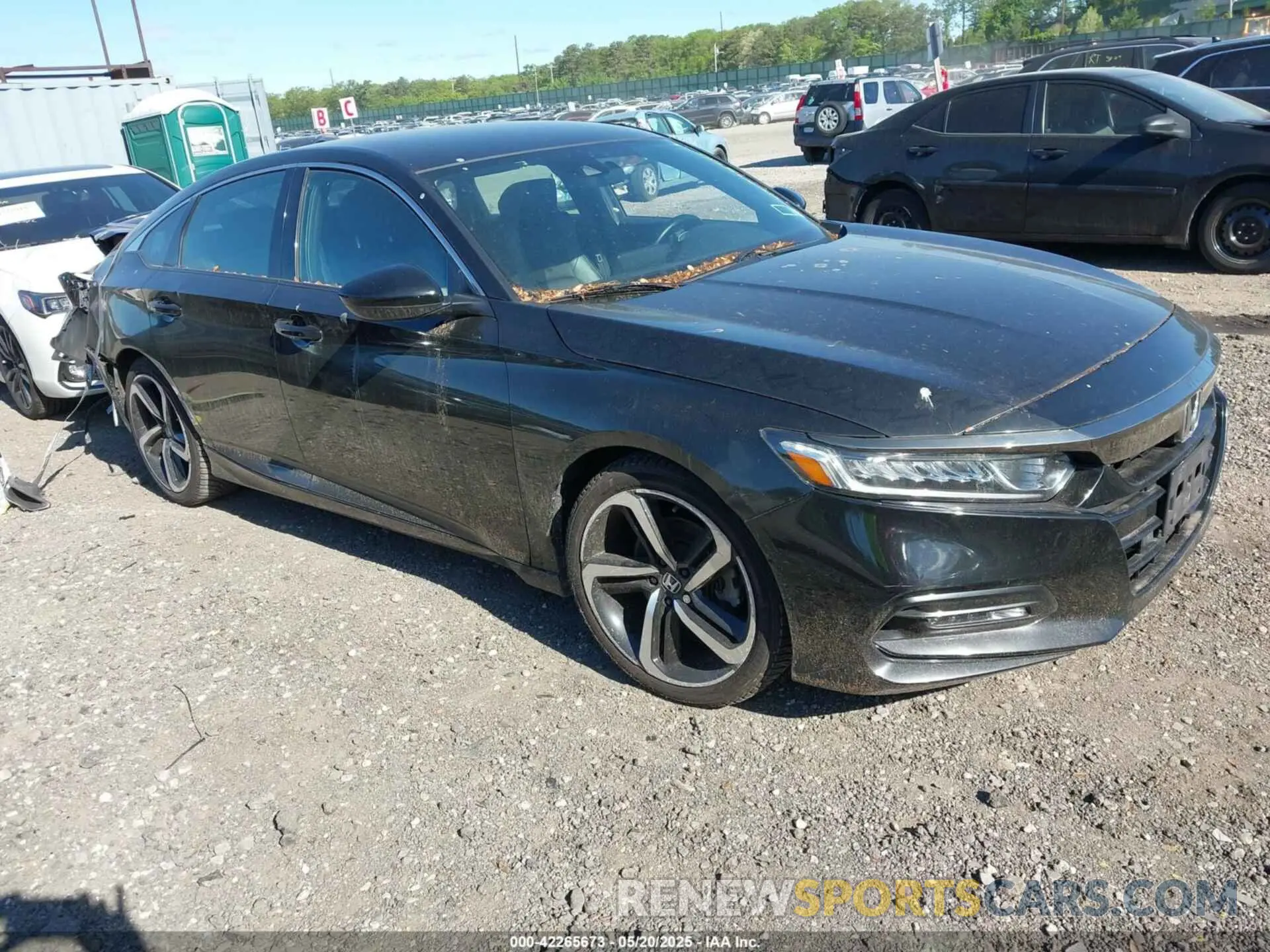 1 Photograph of a damaged car 1HGCV1F30KA166605 HONDA ACCORD 2019