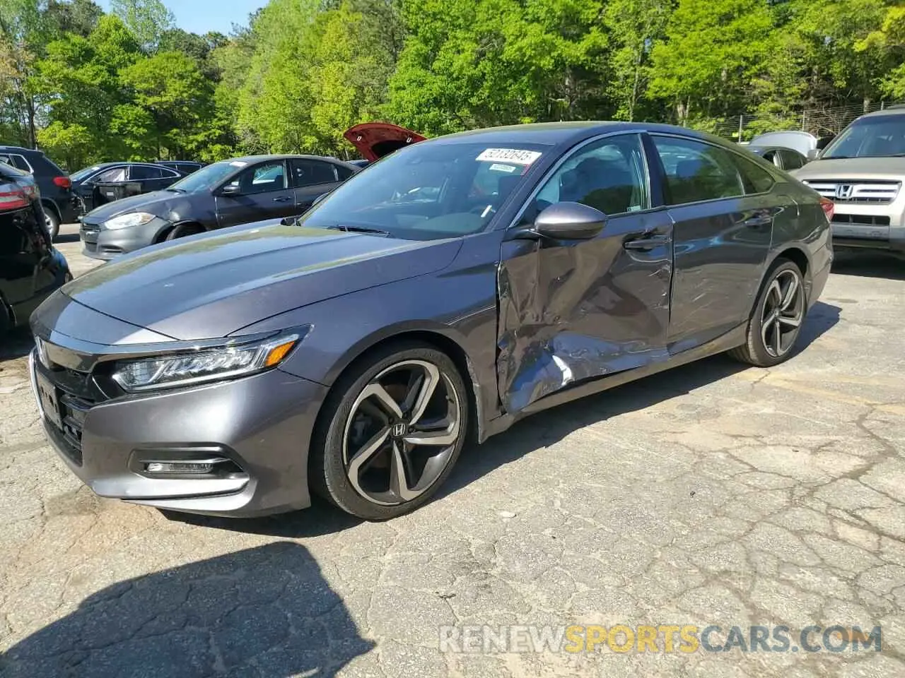1 Photograph of a damaged car 1HGCV1F31KA064245 HONDA ACCORD 2019