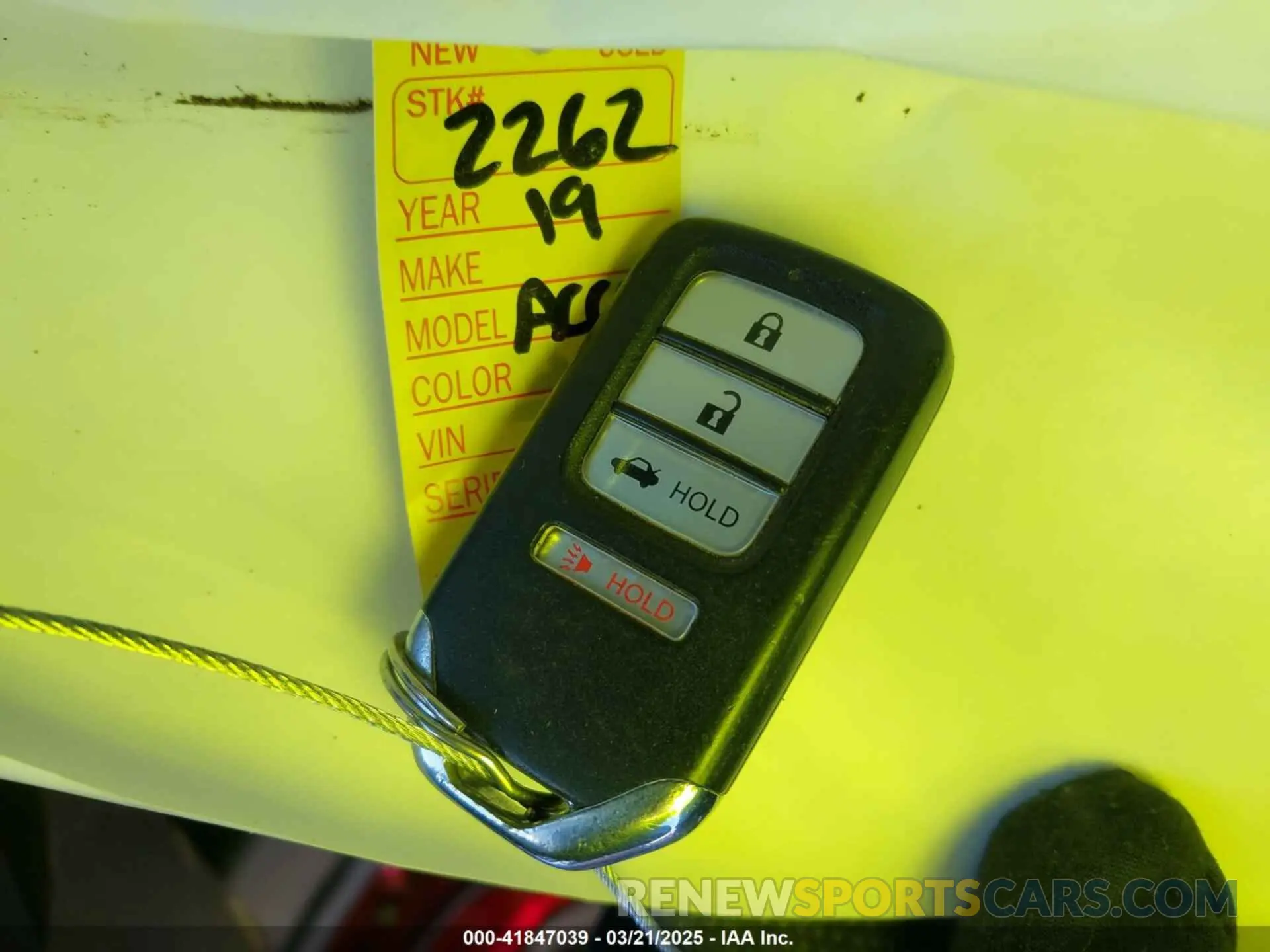 11 Photograph of a damaged car 1HGCV1F31KA084897 HONDA ACCORD 2019