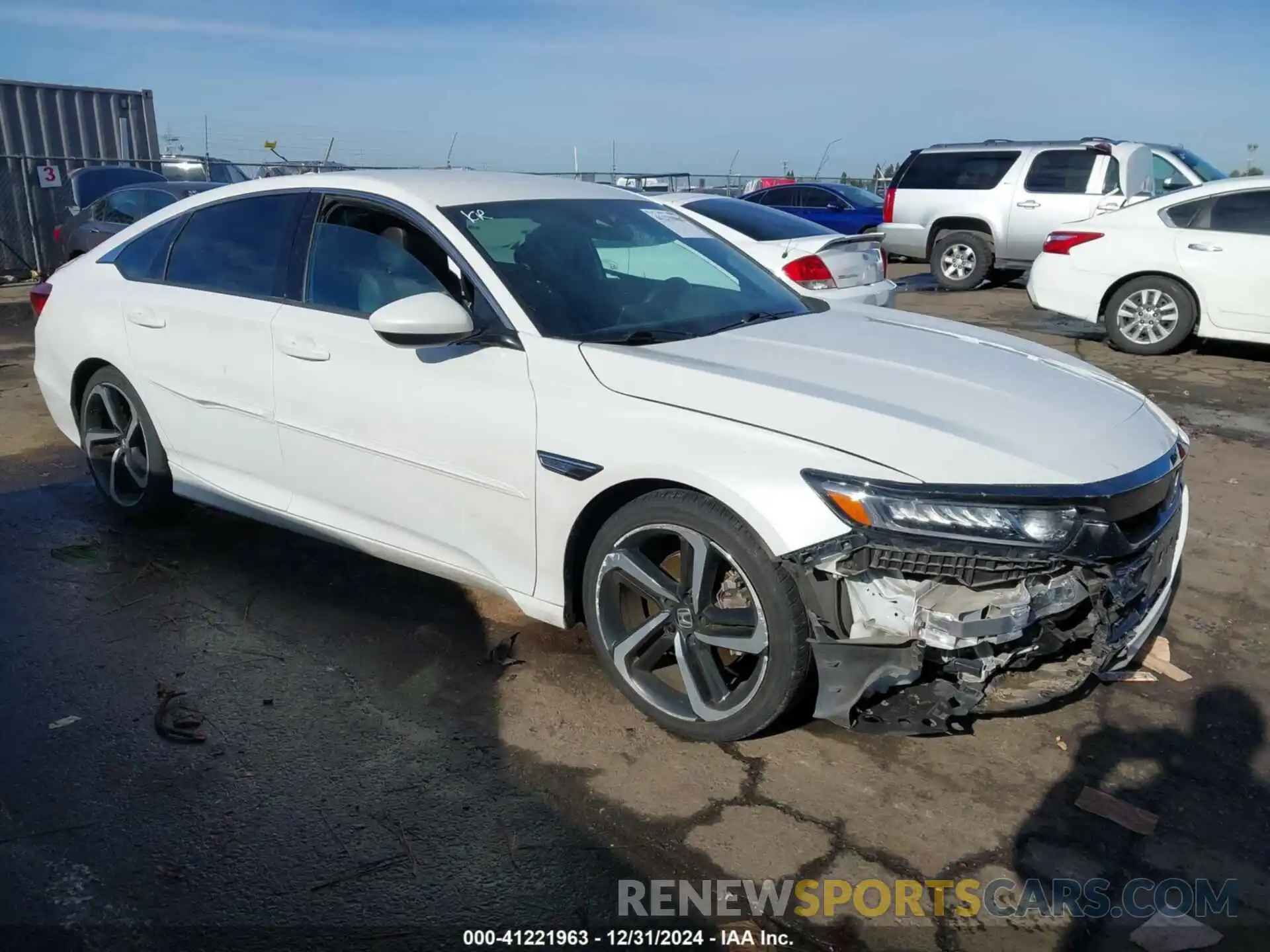 1 Photograph of a damaged car 1HGCV1F31KA124802 HONDA ACCORD 2019