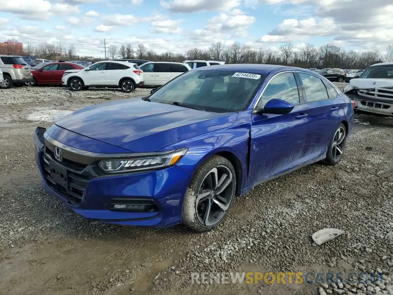 1 Photograph of a damaged car 1HGCV1F31KA144144 HONDA ACCORD 2019