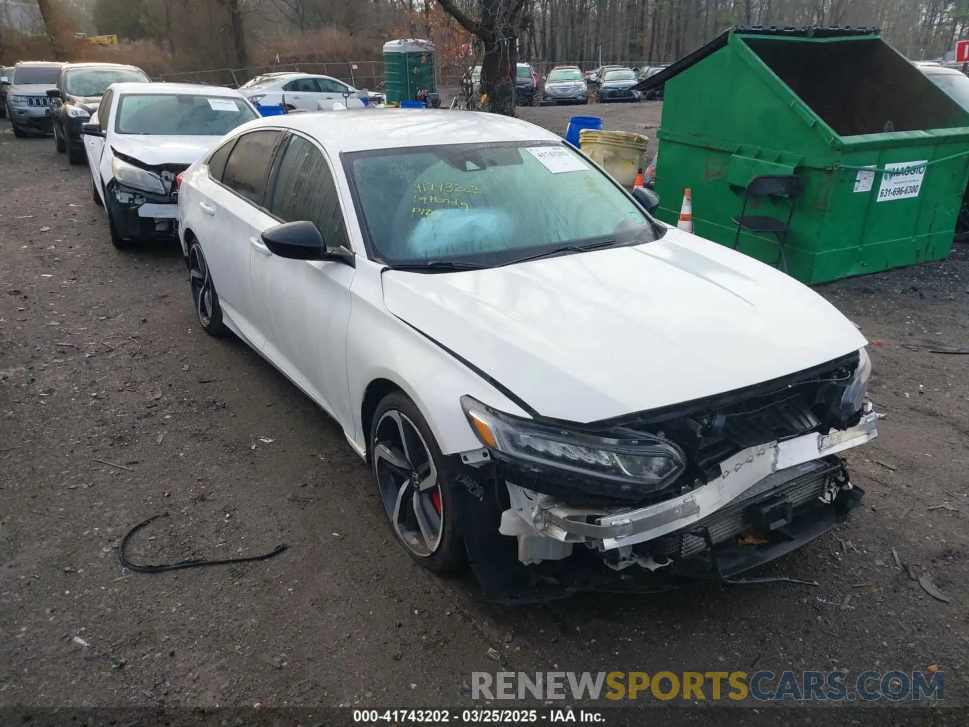 1 Photograph of a damaged car 1HGCV1F32KA016804 HONDA ACCORD 2019