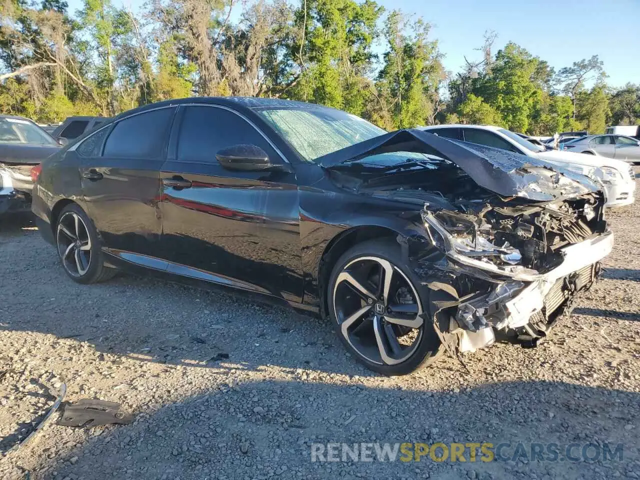 4 Photograph of a damaged car 1HGCV1F32KA154858 HONDA ACCORD 2019