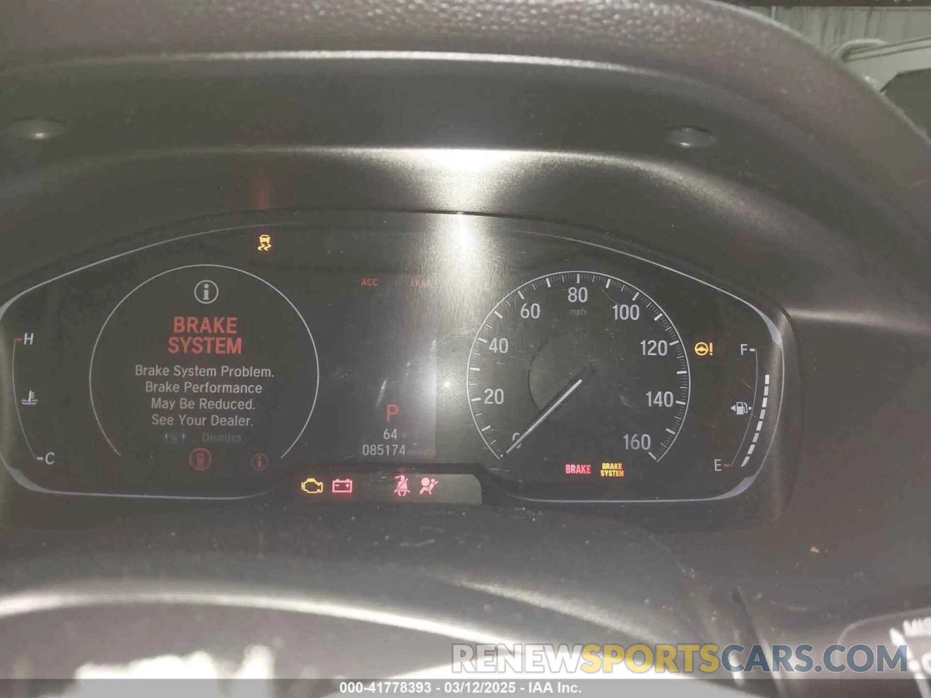 7 Photograph of a damaged car 1HGCV1F32KA165617 HONDA ACCORD 2019