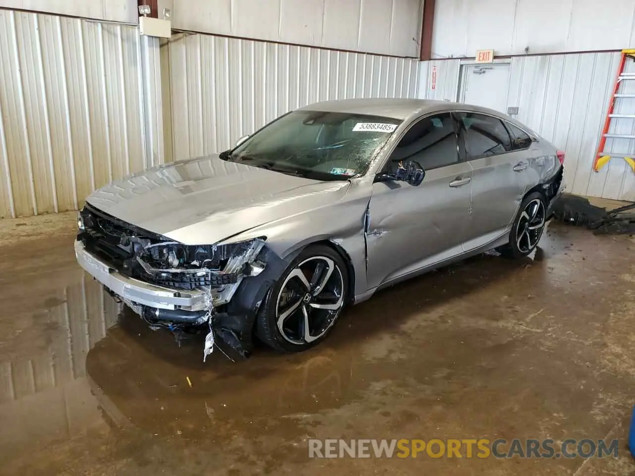 1 Photograph of a damaged car 1HGCV1F32KA172843 HONDA ACCORD 2019