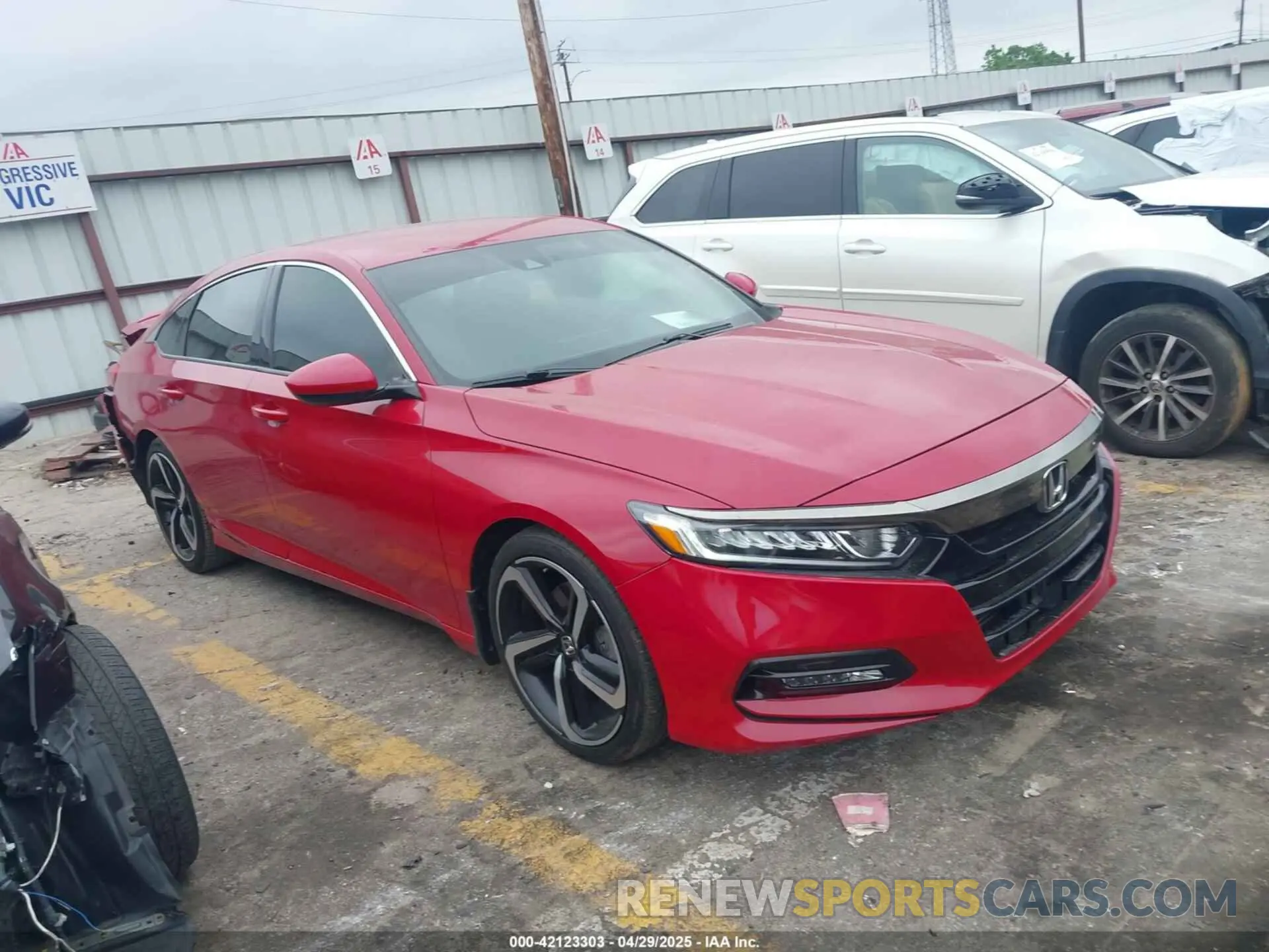 1 Photograph of a damaged car 1HGCV1F33KA073867 HONDA ACCORD 2019