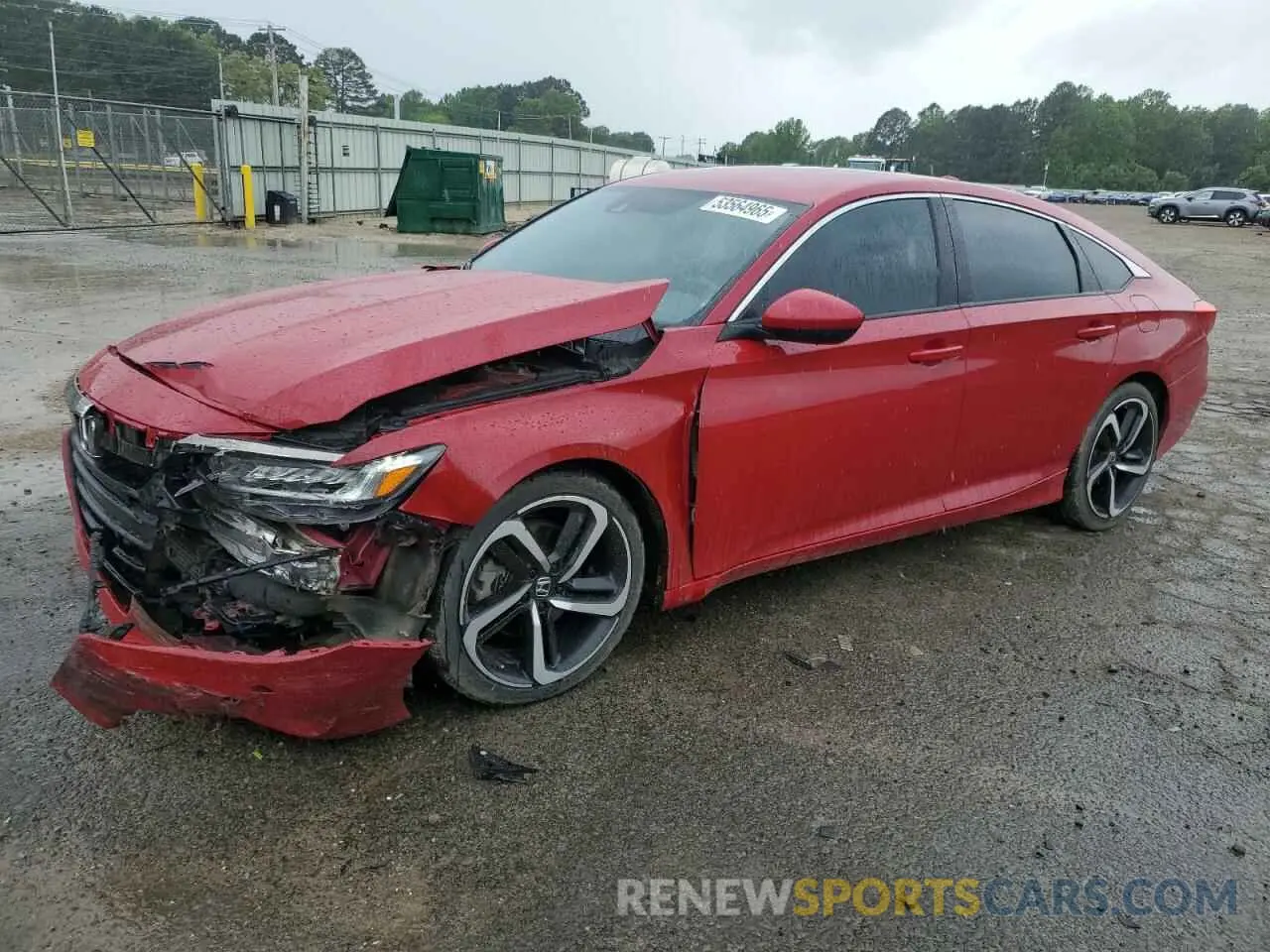 1 Photograph of a damaged car 1HGCV1F33KA145375 HONDA ACCORD 2019