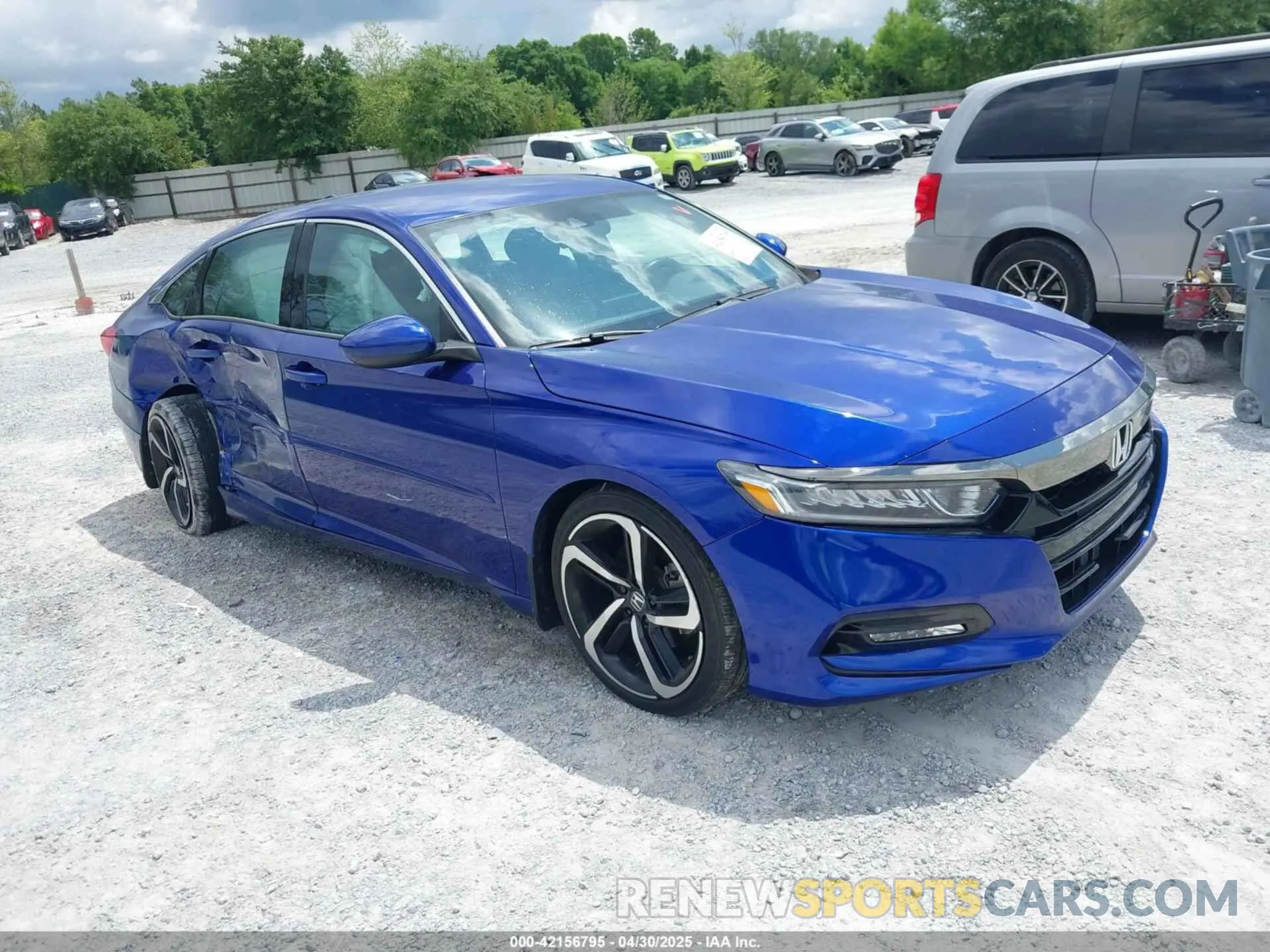 1 Photograph of a damaged car 1HGCV1F34KA001009 HONDA ACCORD 2019